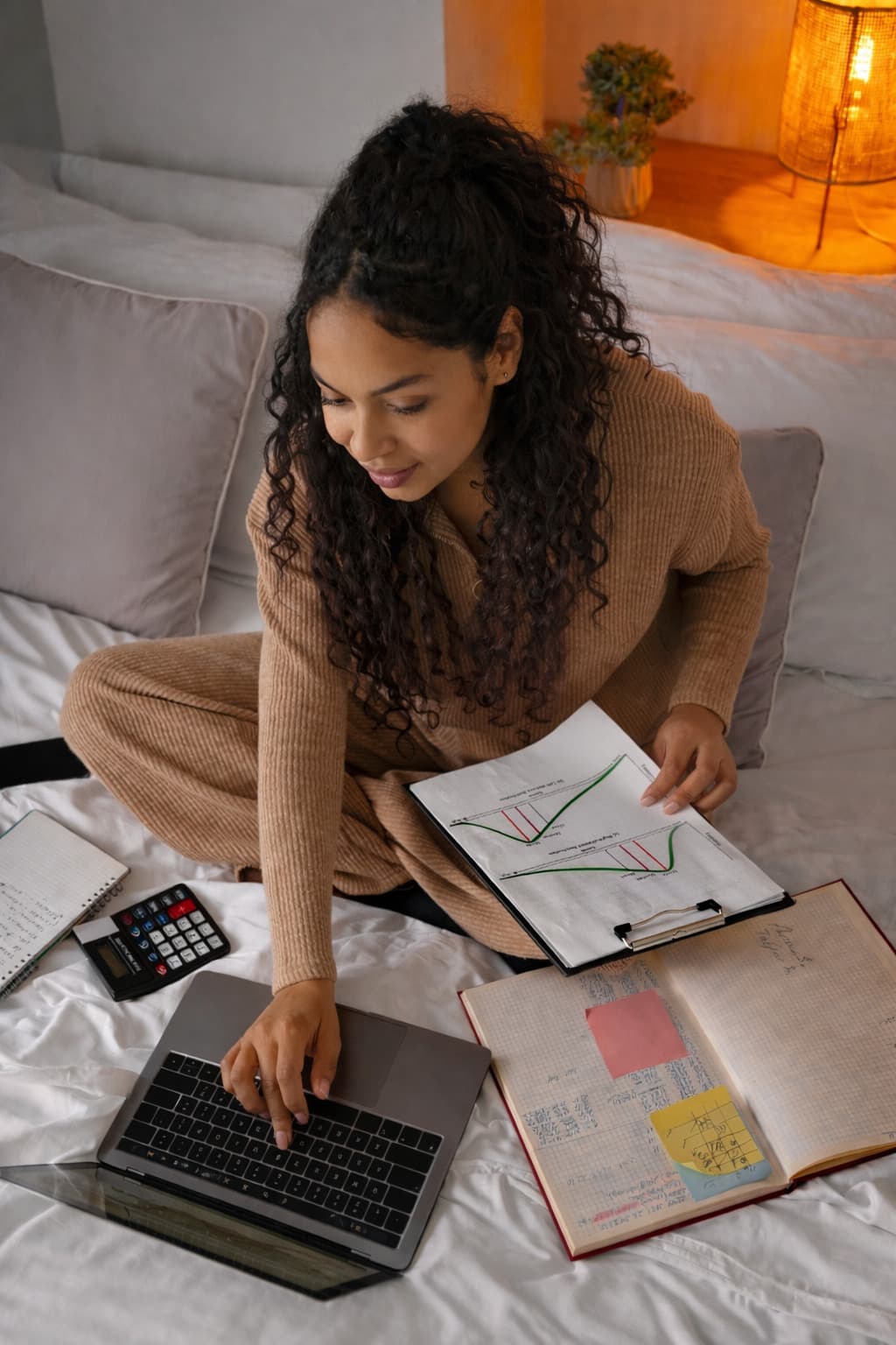 A finance operator reviewing bank transfer details