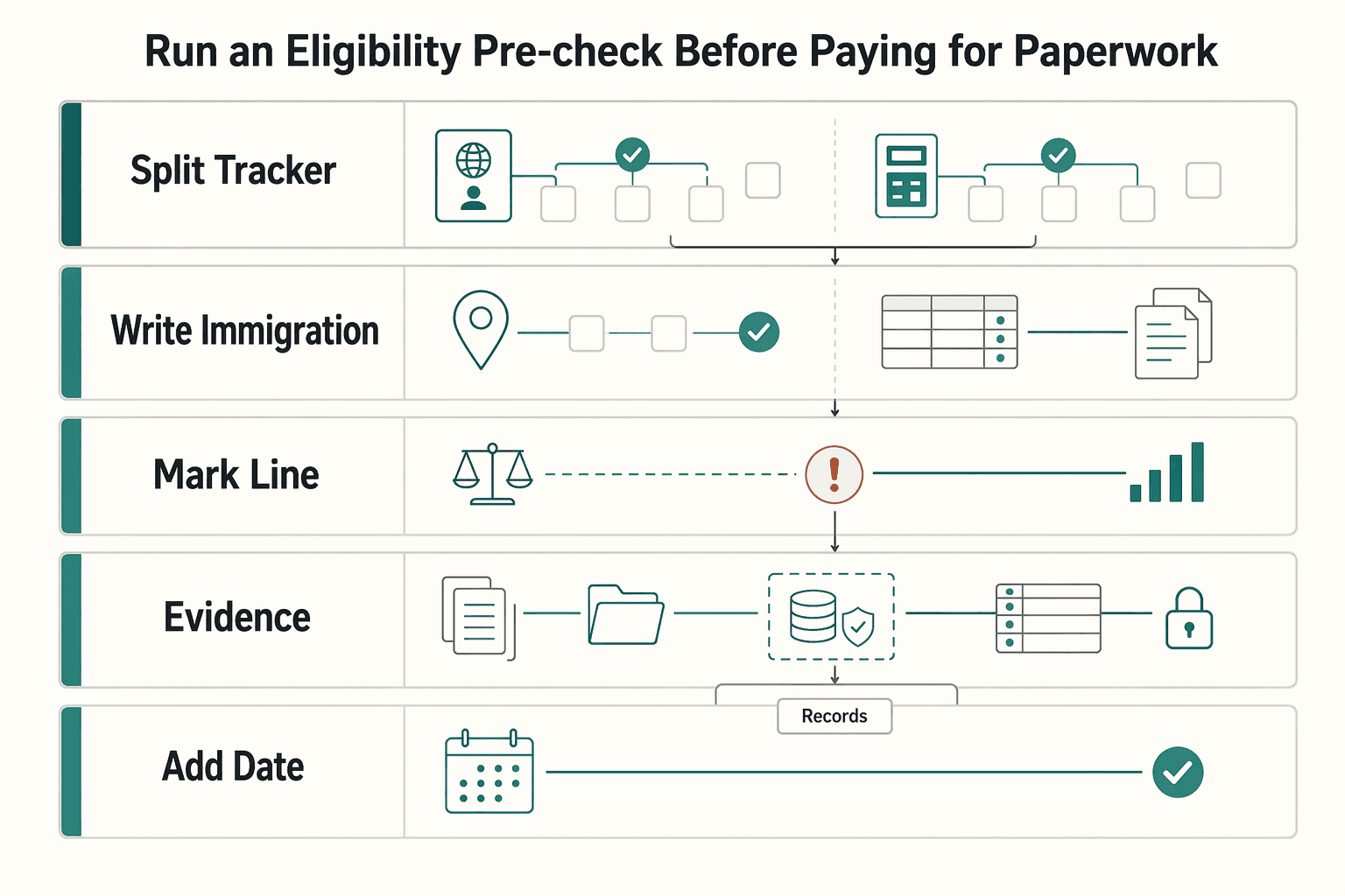 Diagram showing Run an eligibility pre-check before paying for paperwork for Germany Freelance Visa Application Path for Freiberufler and Gewerbe.