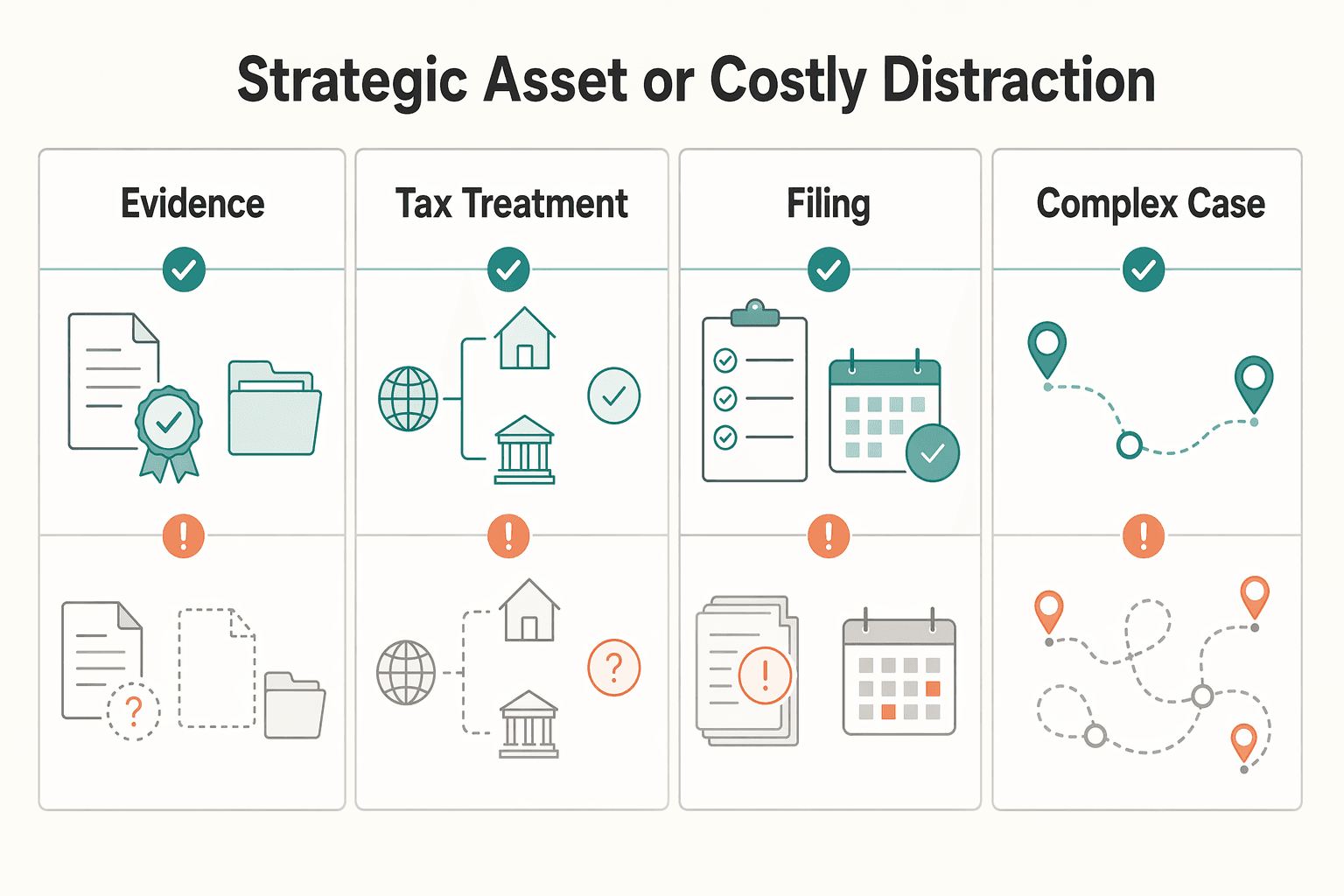Diagram showing The LTR Visa: Strategic Asset or Costly Distraction? for Thailand LTR Visa for Tech Professionals in 2026.