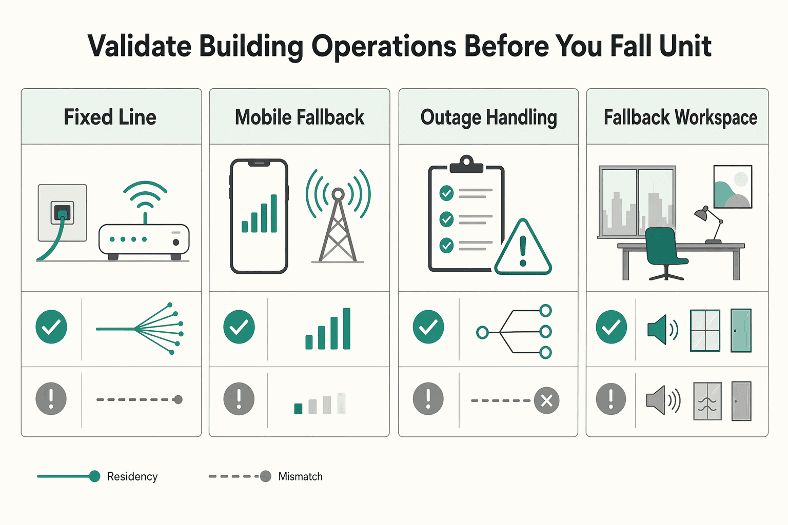 Diagram showing Validate building operations before you fall for the unit for Renting a Condo in Bangkok for Remote Work.