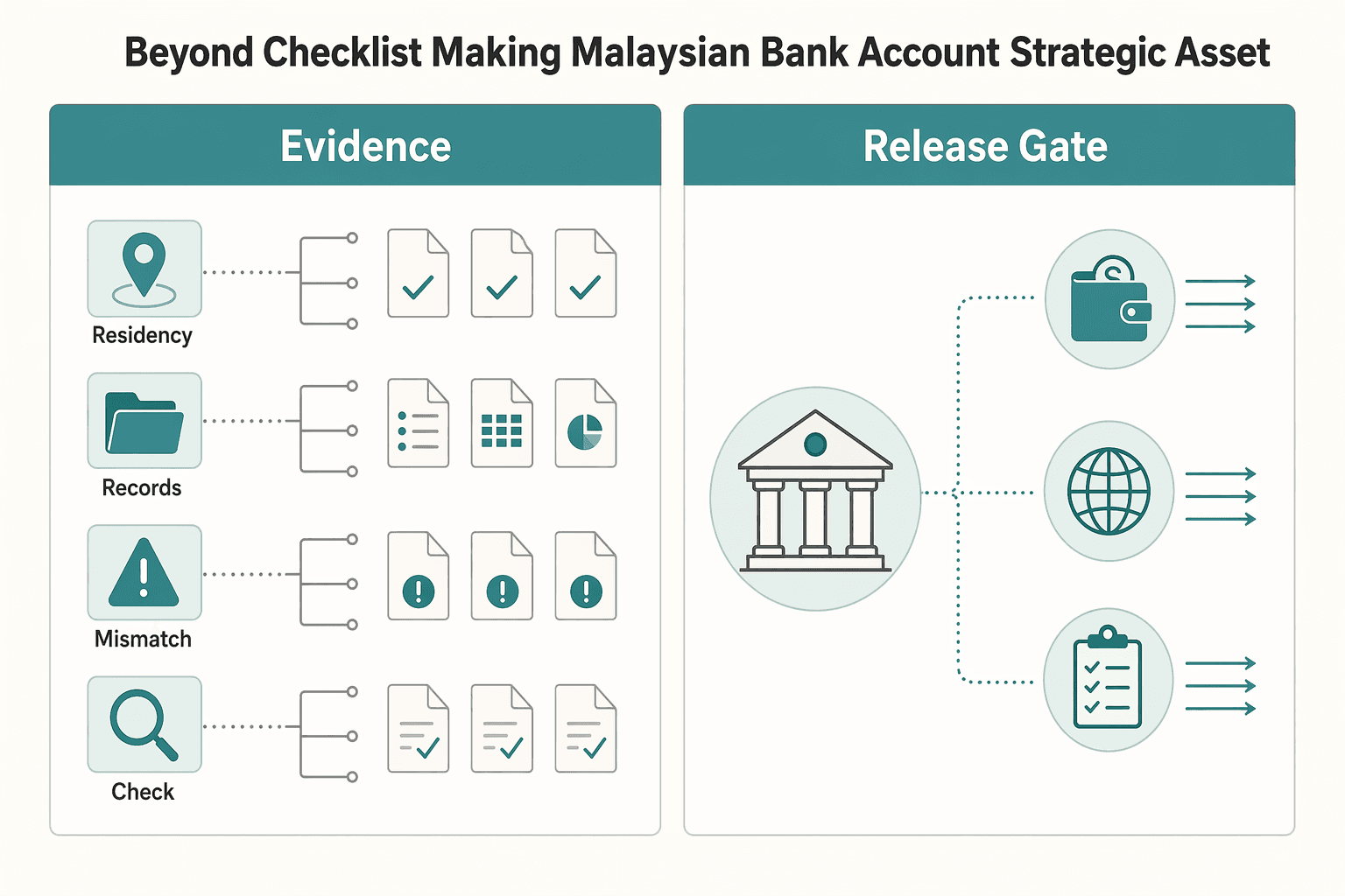 Diagram showing Introduction: Beyond the Checklist - Making Your Malaysian Bank Account a Strategic Asset for How to Open a Bank Account in Malaysia as a Foreigner.