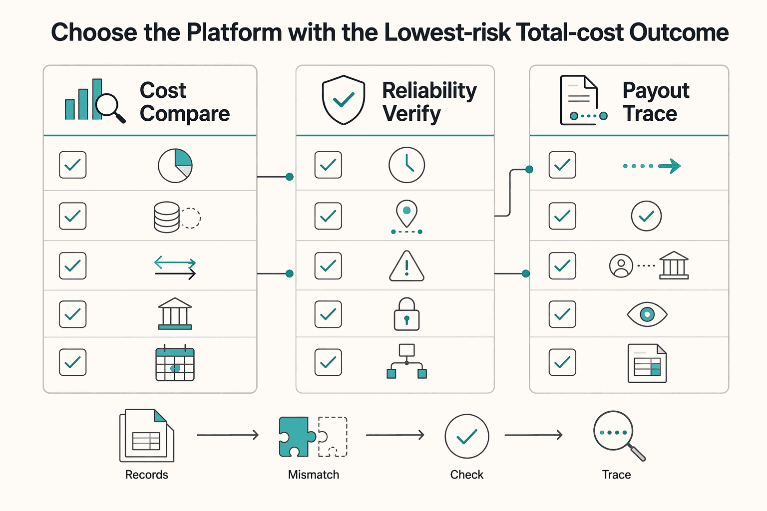 Diagram showing Choose the platform with the lowest-risk total-cost outcome for The Race to Zero on FX Fees Is a Losing Bet for FinTech Buyers.