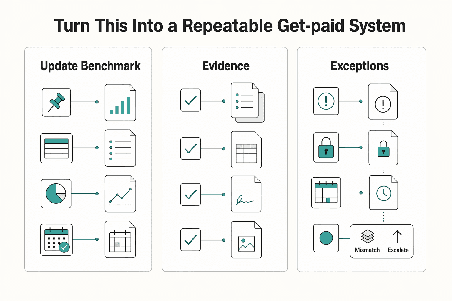 Diagram showing Turn this into a repeatable get-paid system for The Gig Economy Gender Gap and Why Female Freelancers Face More Late Payments.