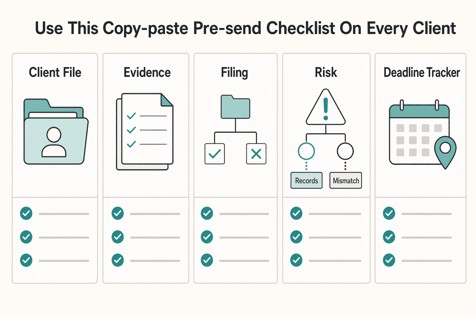 Diagram showing Use this copy-paste pre-send checklist on every client for How to Invoice a UK Client Post-Brexit Without VAT Rework.