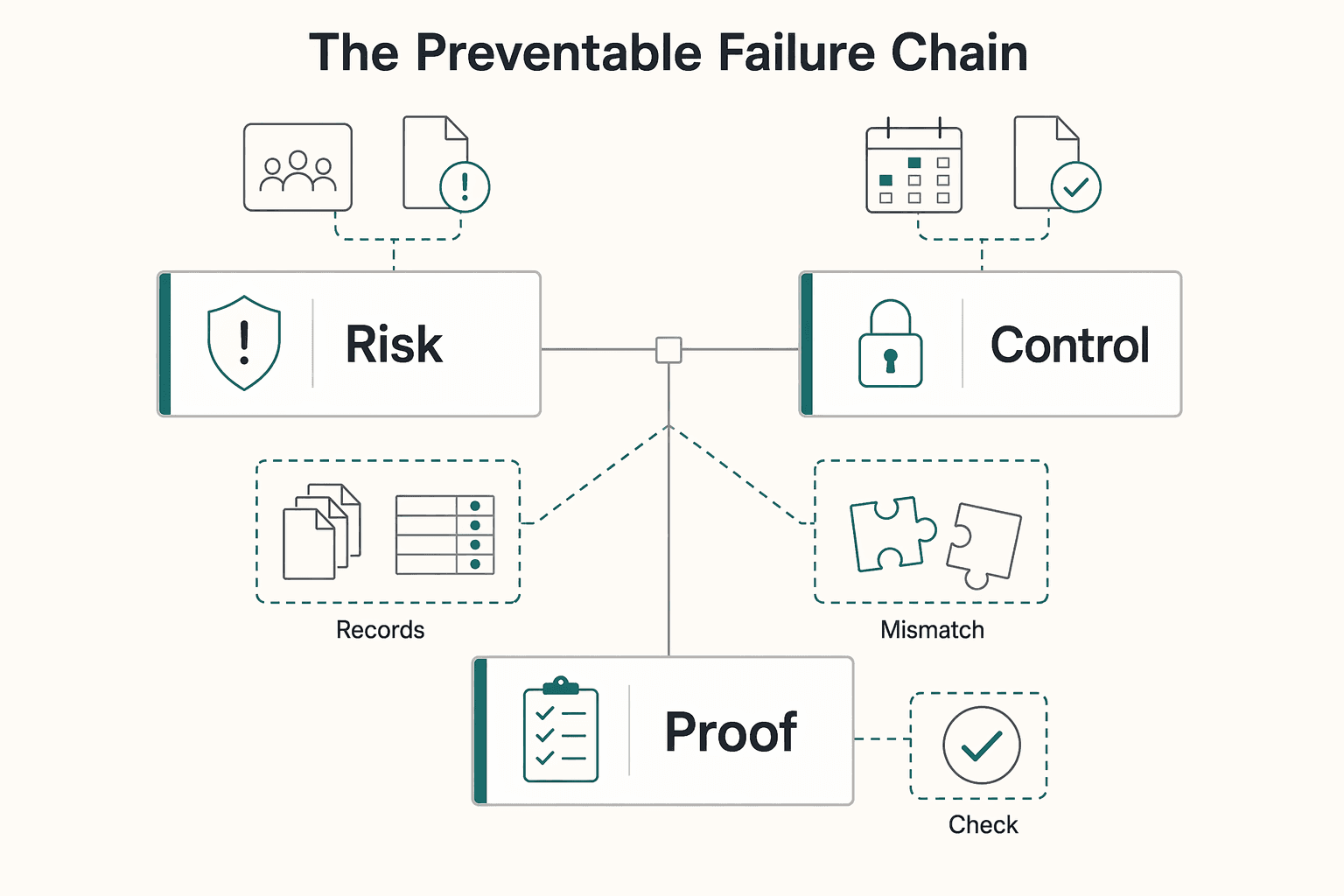 Diagram showing The preventable failure chain for Music Licensing for Video Projects Without Scope Mistakes.