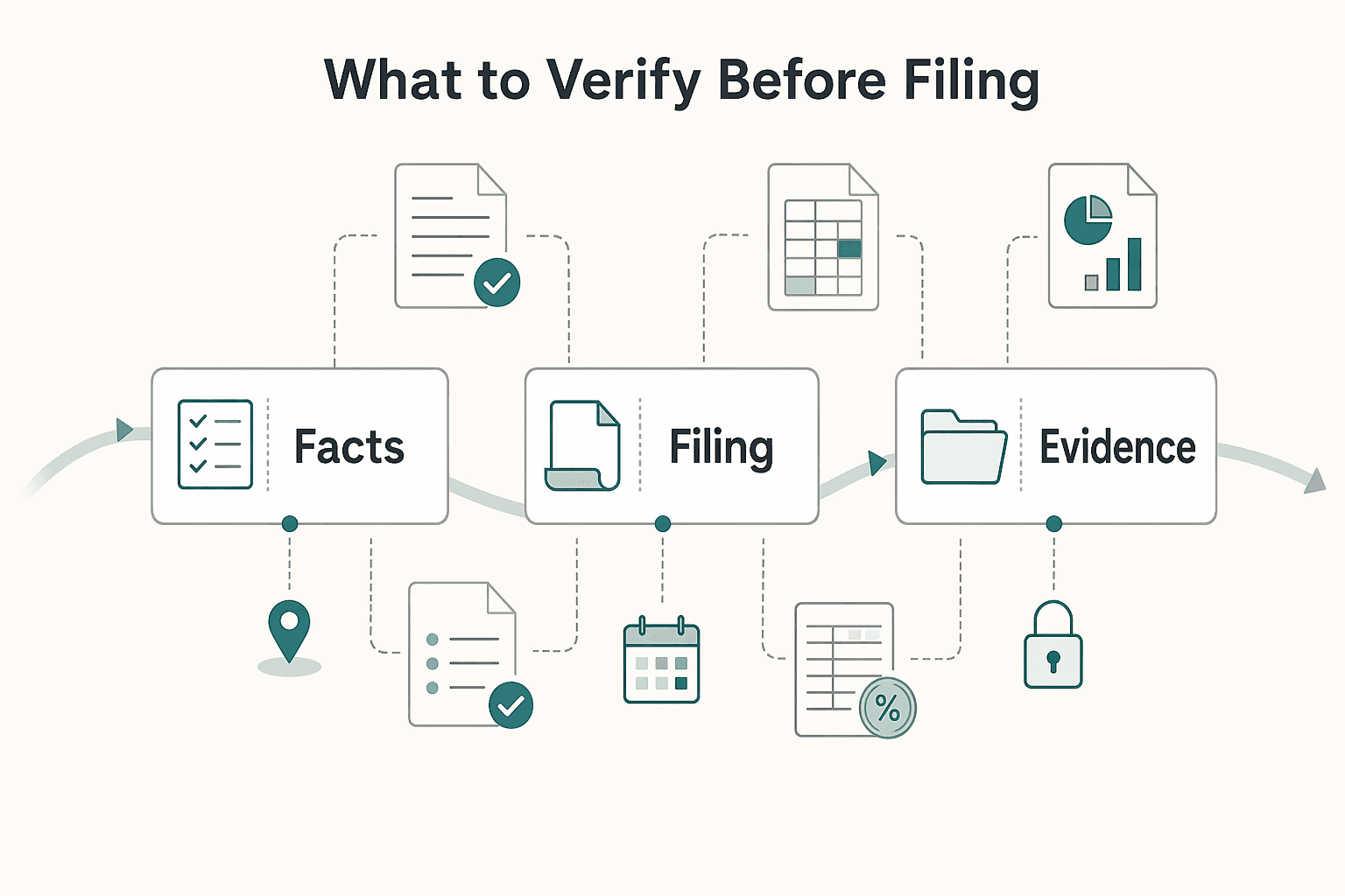 Diagram showing What to verify before filing for GST Registration Decisions for Indian Freelancers.