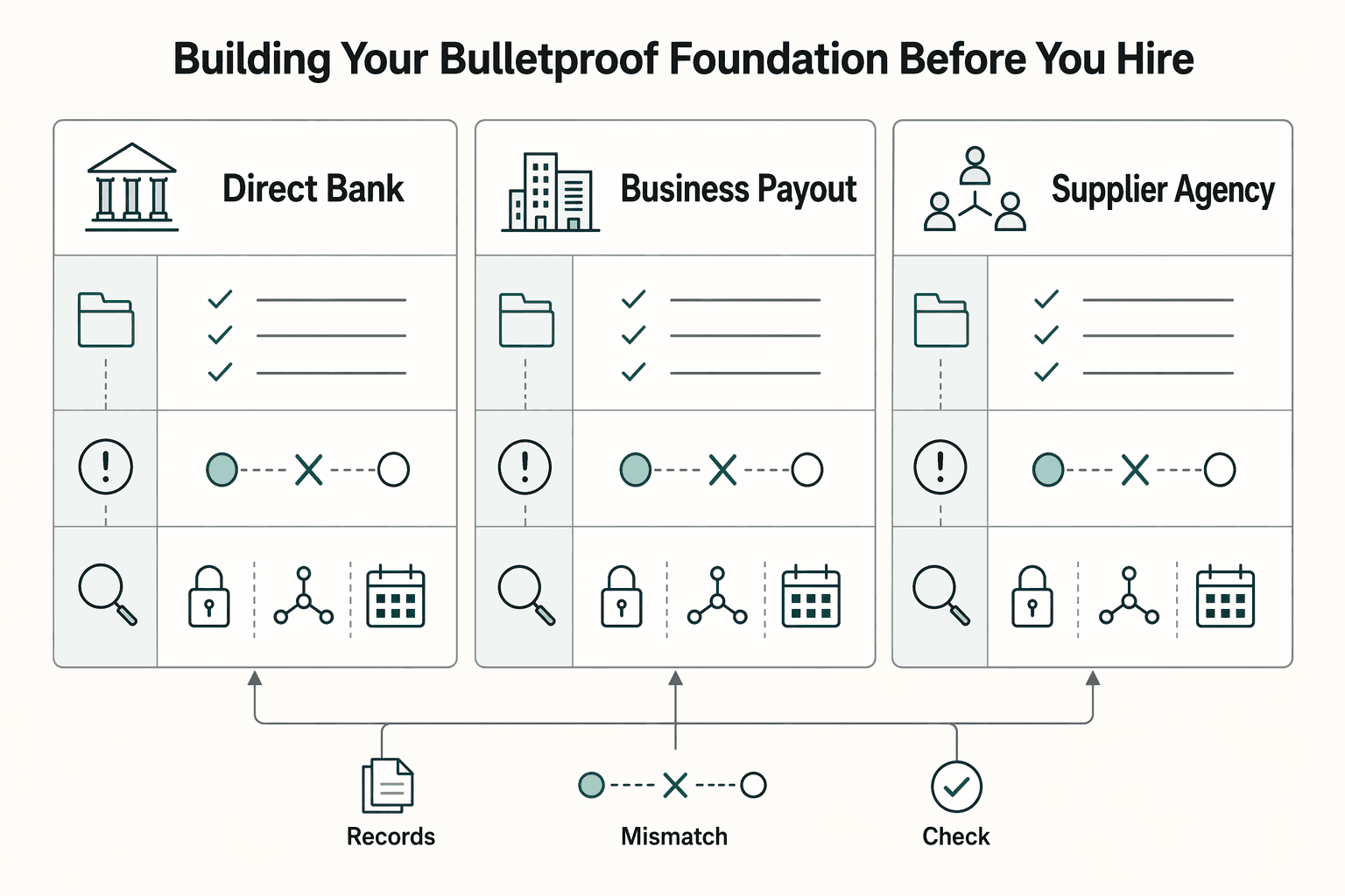 Diagram showing Phase 1: Building Your Bulletproof Foundation (Before You Hire) for How to Manage an Offshore Development Team Across Time Zones.