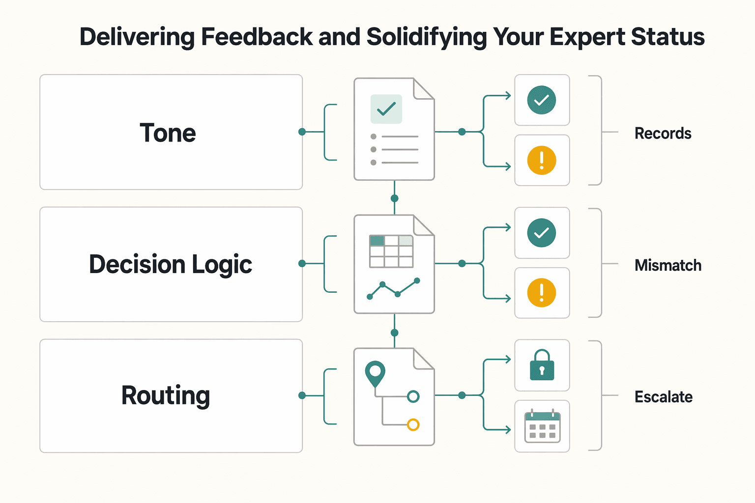 Diagram showing Stage 3: The Authority-Building Report: Delivering Feedback and Solidifying Your Expert Status for How to Run a Client Code Review That Controls Scope and Approval.