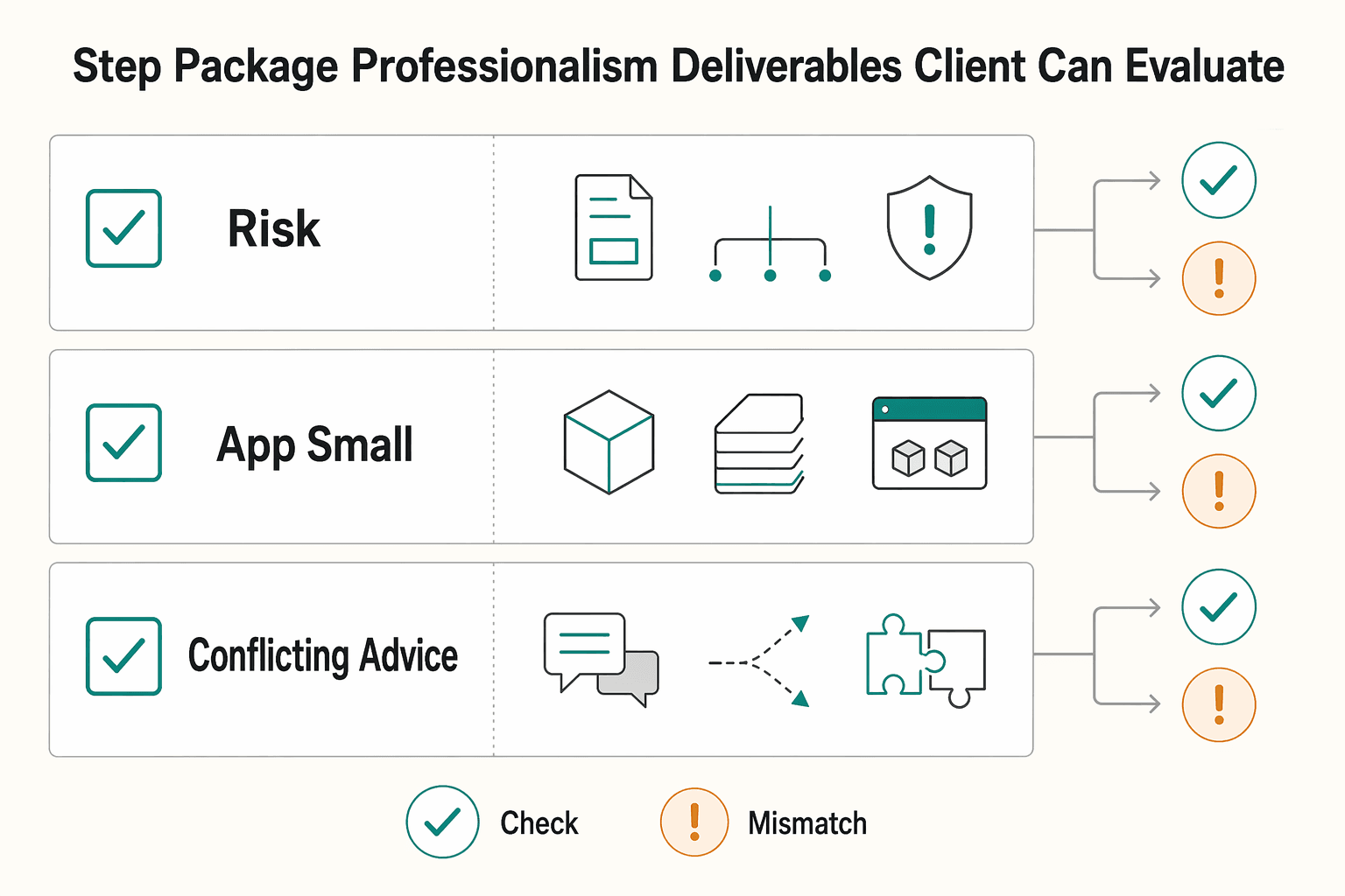 Diagram showing Step 3. Package professionalism into deliverables a client can evaluate for How to Use Docker for Local Development Environments.
