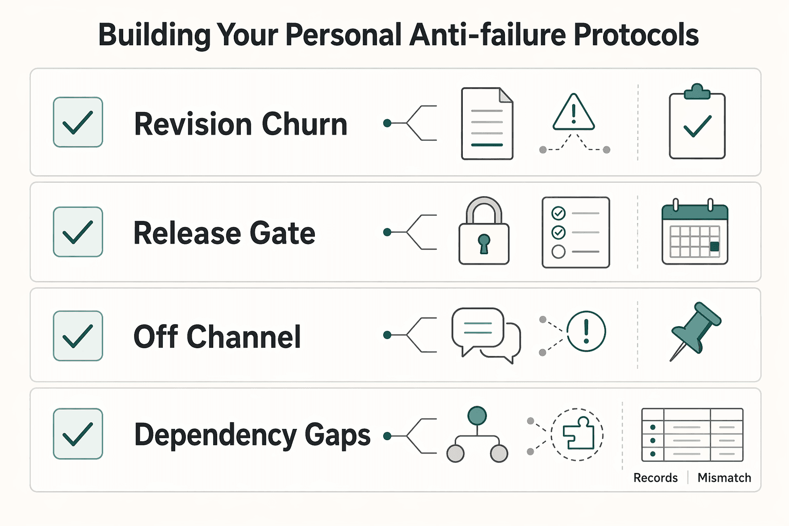 Diagram showing System Fortification: Building Your Personal "Anti-Failure" Protocols for How to Write a Post-Mortem for a Production Incident.