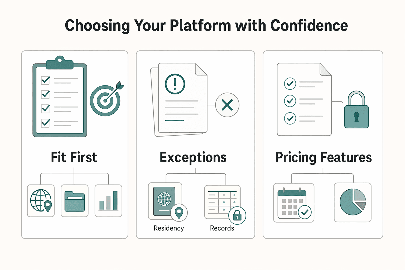 Diagram showing The Strategic Showdown: Choosing Your Platform with Confidence for Canadian Robo-Advisors for Global Professionals: Compliance, FX, and Account Fit.