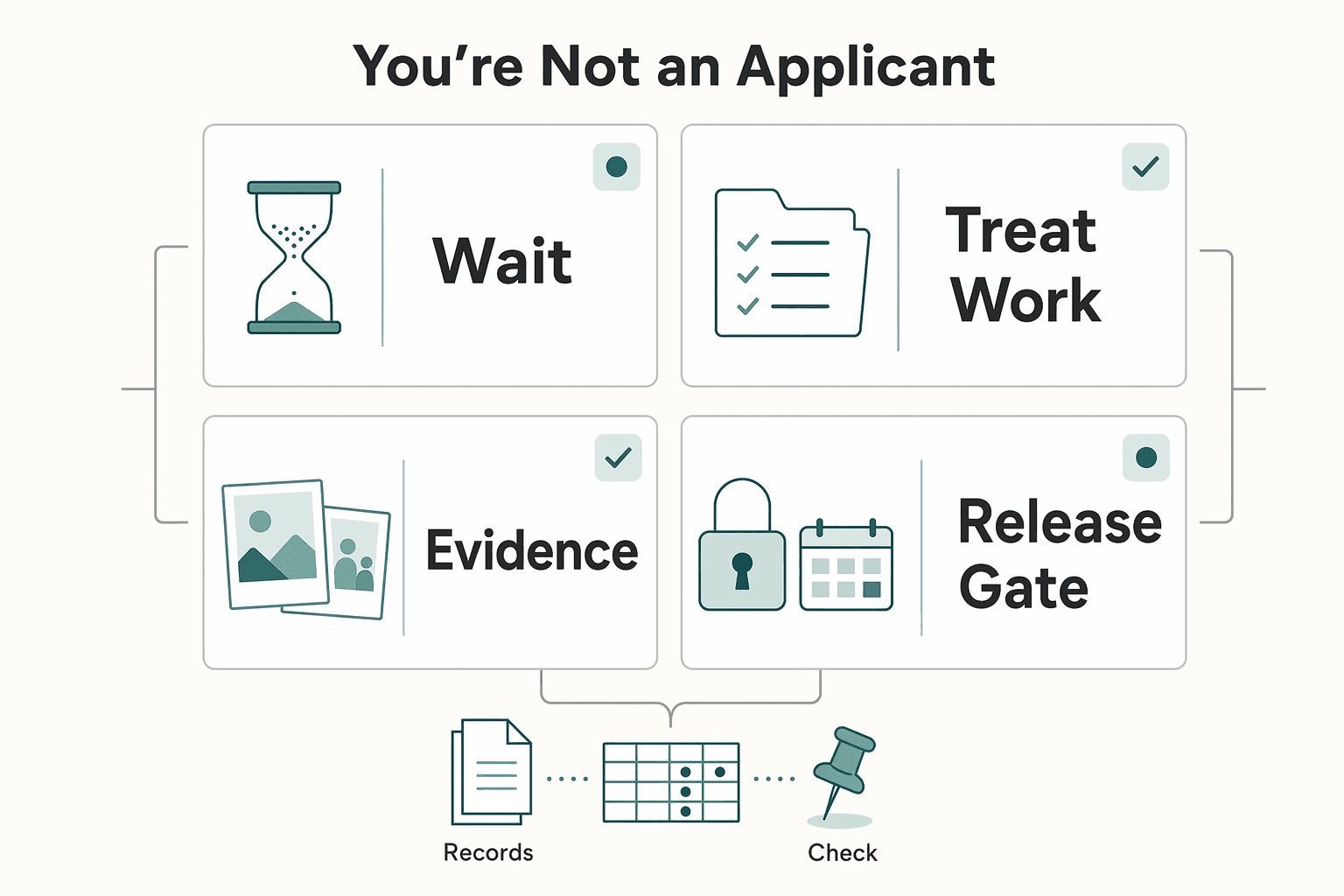 Diagram showing You're Not an Applicant; You're the Project Manager of Your Future for How to Adjust Status from a K-1 Visa to a Green Card.