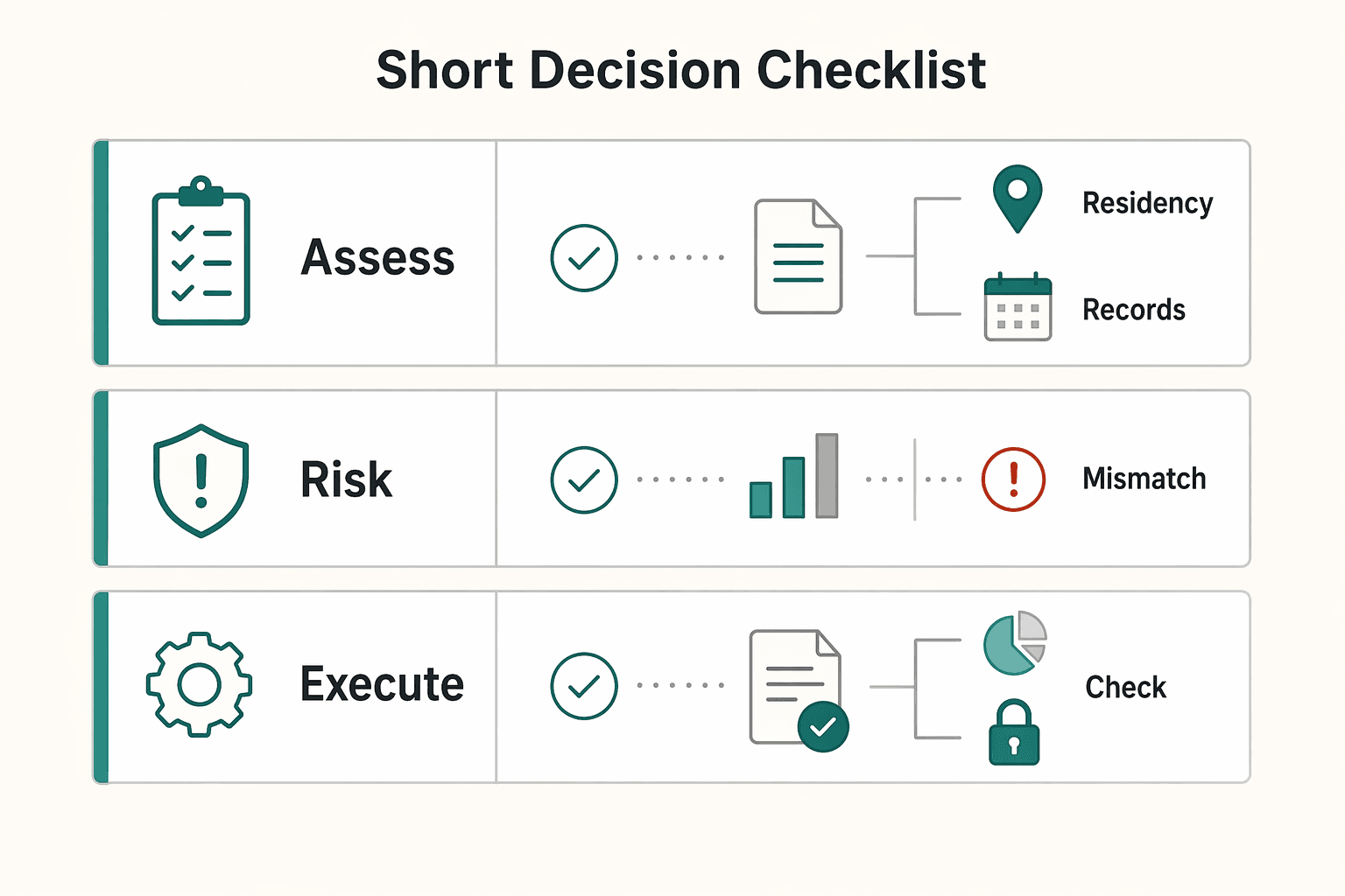 Diagram showing Short decision checklist for Should You Choose Indonesia’s Second Home Visa for a Long Stay?.
