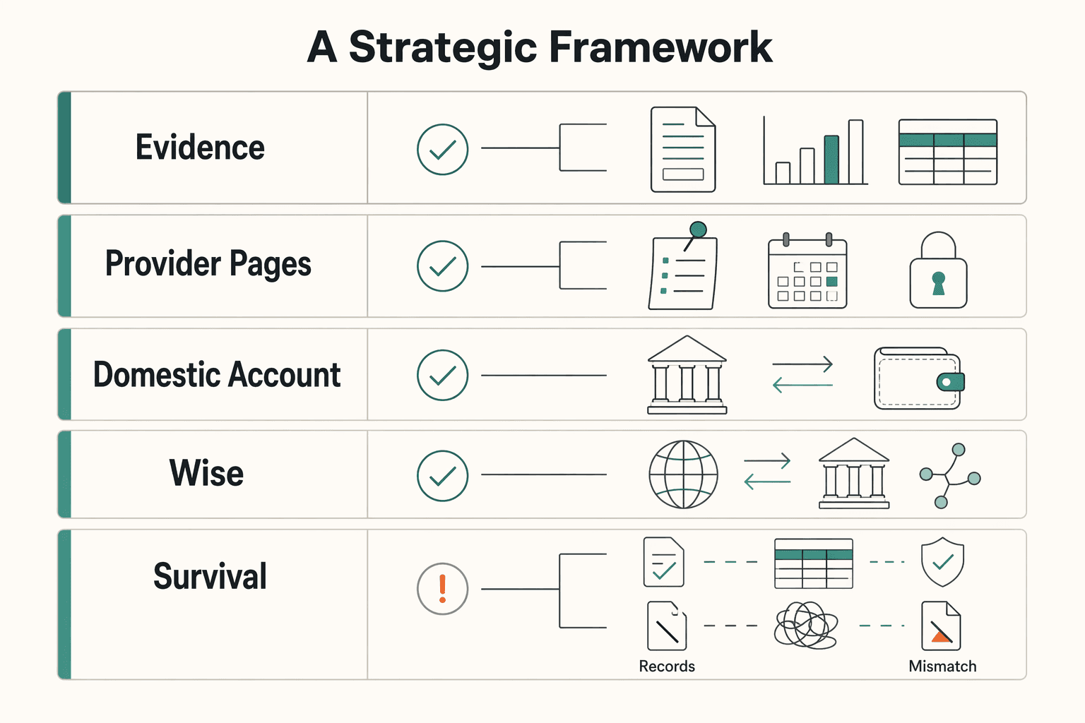 Diagram showing The Best Business Bank Accounts for Canadian Sole Proprietors: A Strategic Framework for The Best Business Bank Accounts for Canadian Sole Proprietors.