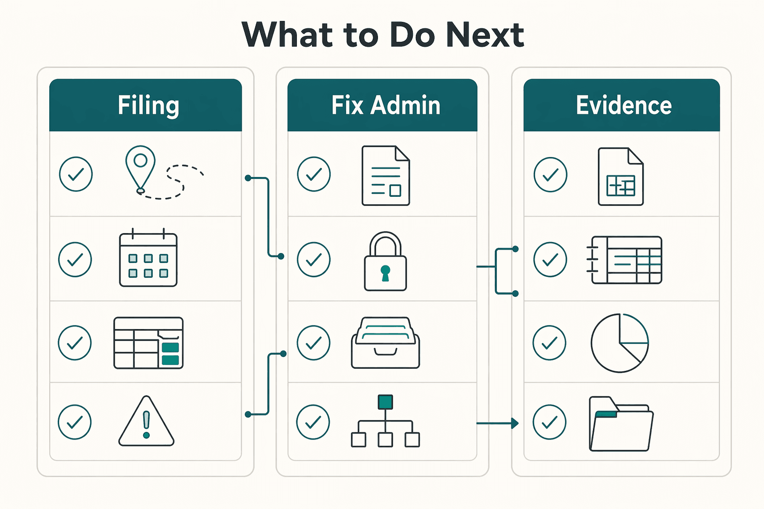 Diagram showing What to do next for UK Non-Dom Tax Status: Self Assessment Steps and What You Must Verify.