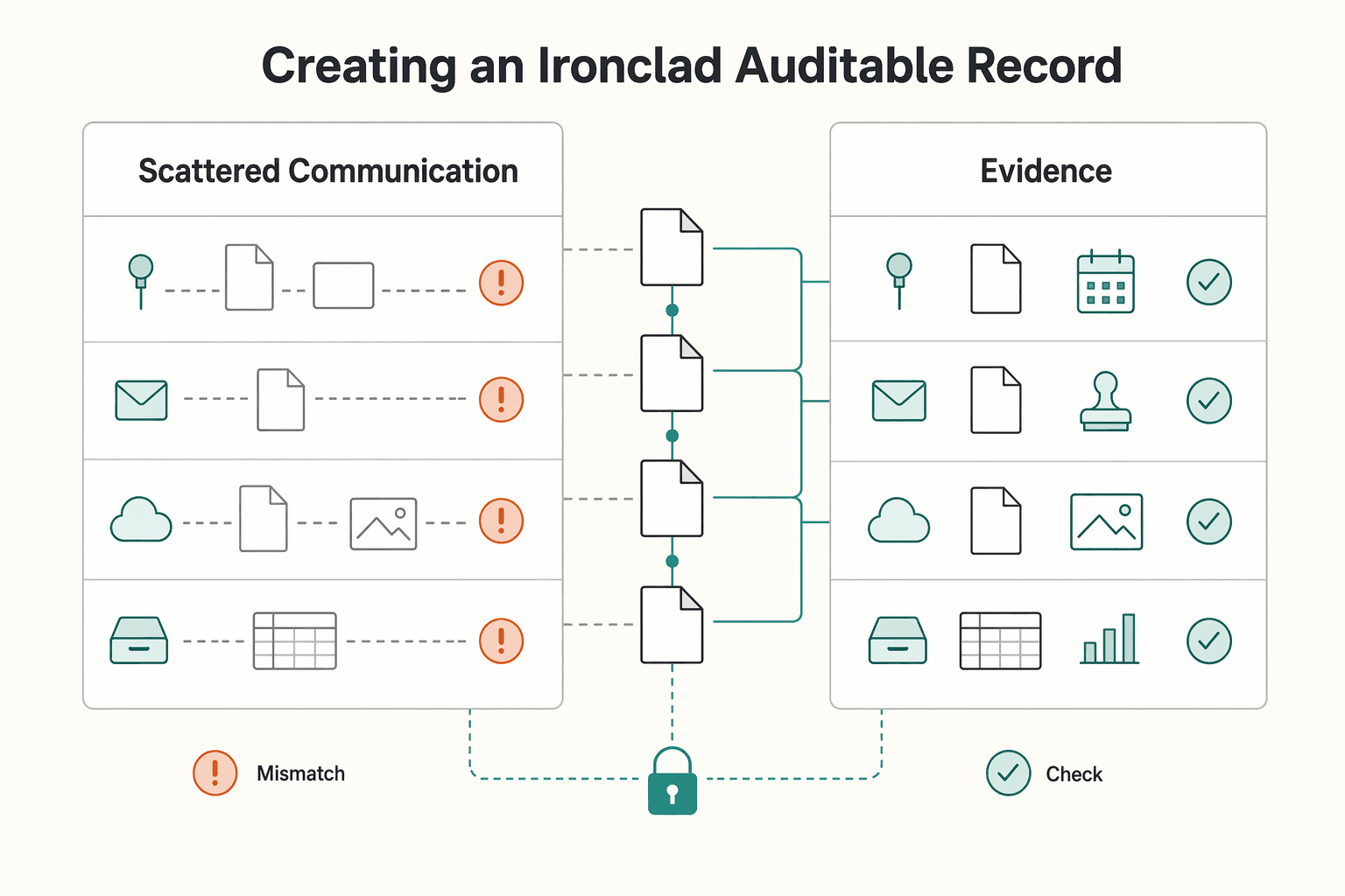Diagram showing The Compliance Shield: Creating an Ironclad, Auditable Record for How Solo Professionals Create an Async-First Client Communication System.