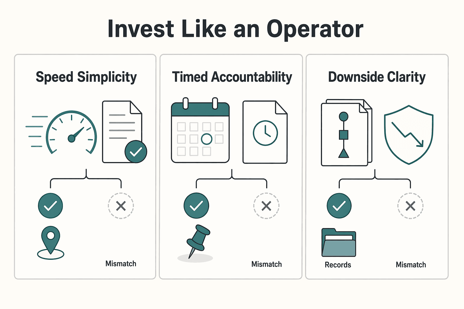 Diagram showing The Final Verdict: Invest Like an Operator, Not a Speculator for SAFE vs. Convertible Note for Your Seed Round.