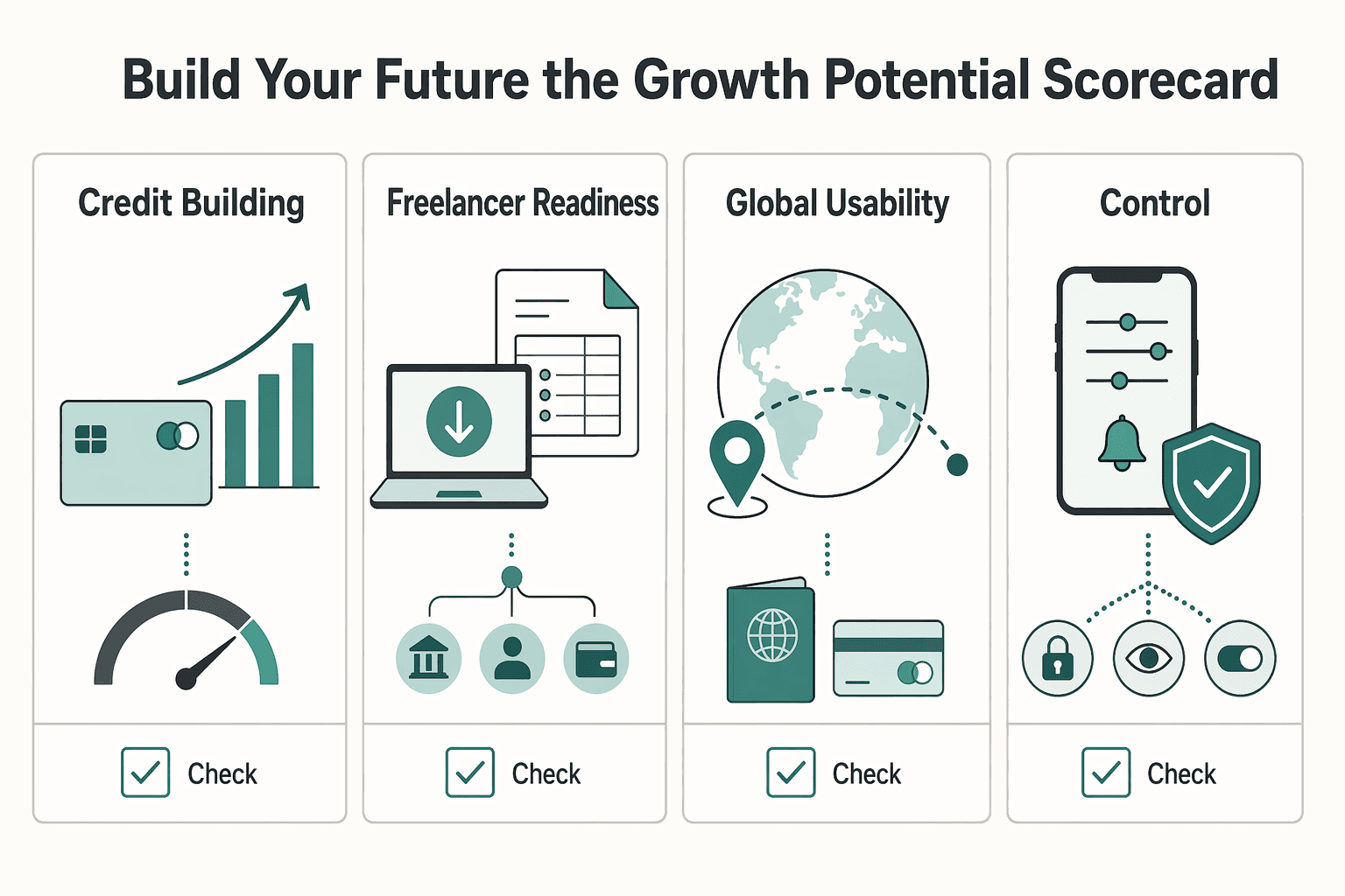 Diagram showing Step 3: Build Your Future (The Growth Potential Scorecard) for The Best Bank Accounts for College Students.