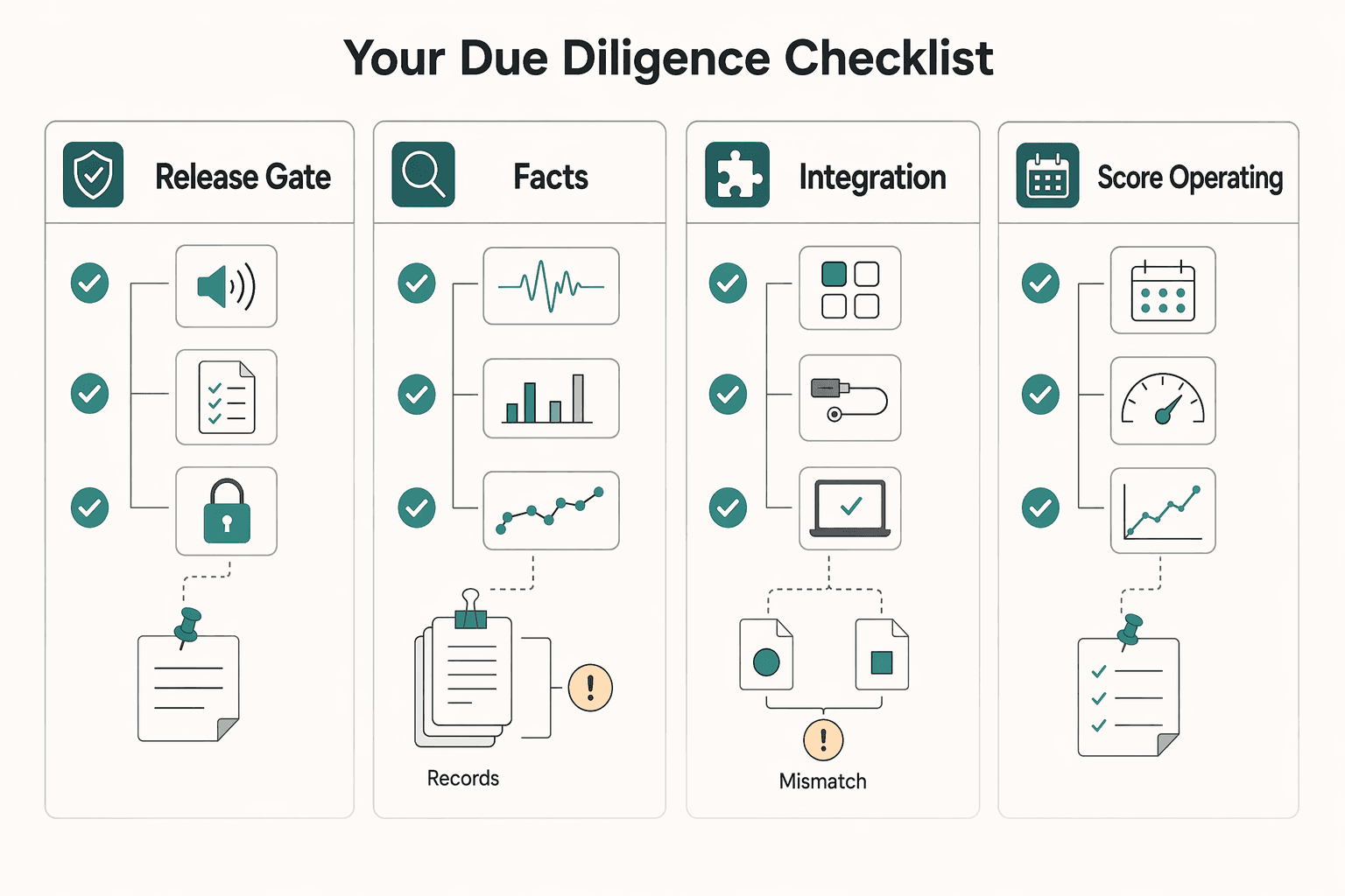 Diagram showing Step 3: Your Due Diligence Checklist for Best Noise-Cancelling Apps for Work Calls: Choose by Risk Profile and Task.