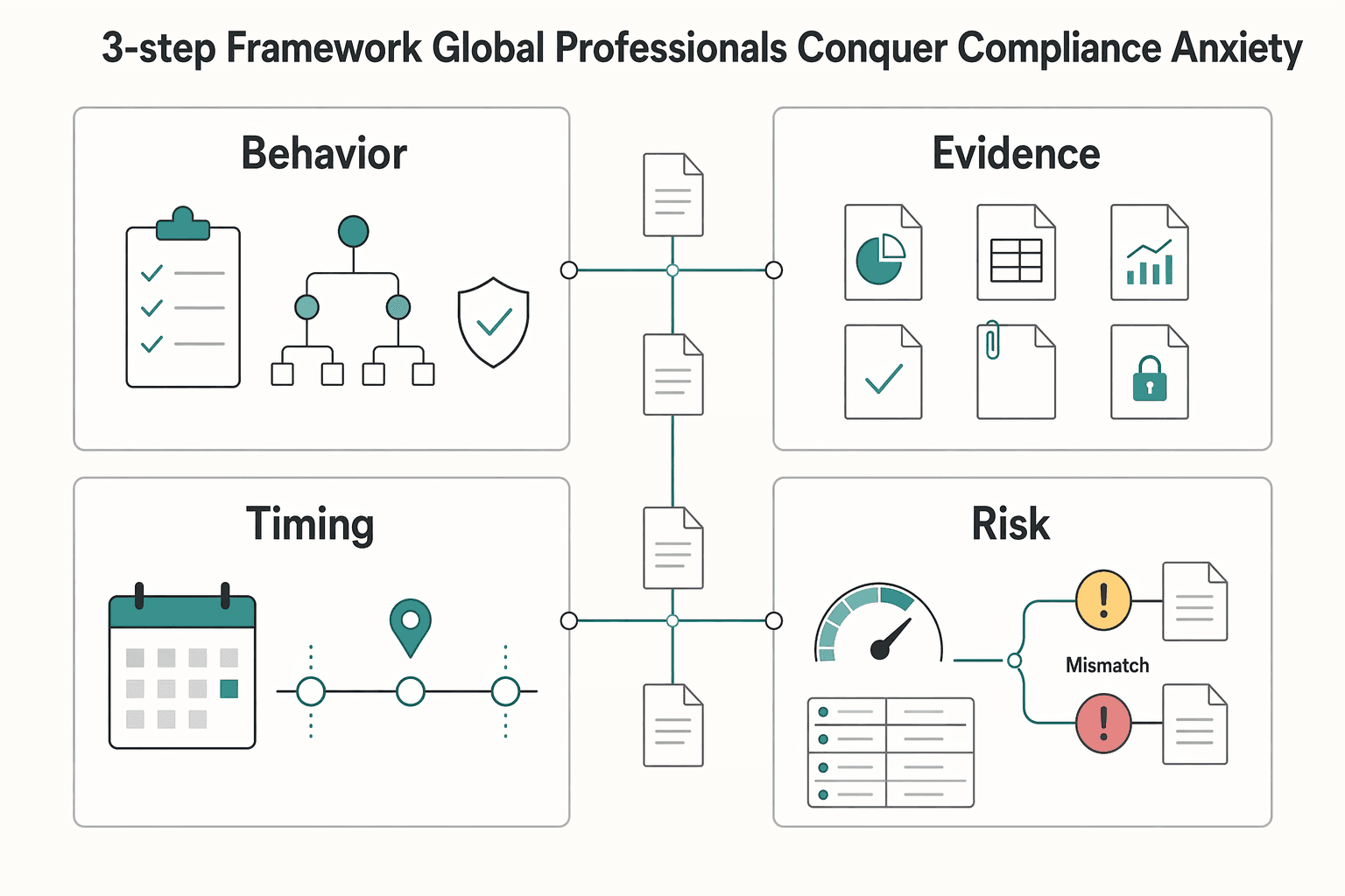 Diagram illustrating The Form 3520 Playbook: A 3-Step Framework for Global Professionals to Conquer Complian....