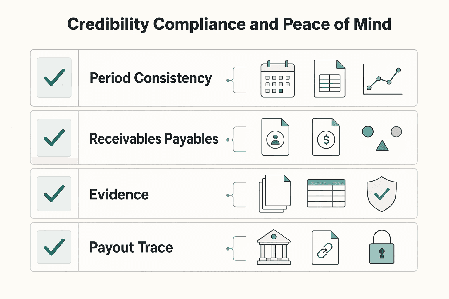 Diagram showing Your Professional Shield: Credibility, Compliance, and Peace of Mind for Accrual vs Cash Basis Accounting for Small Agencies.