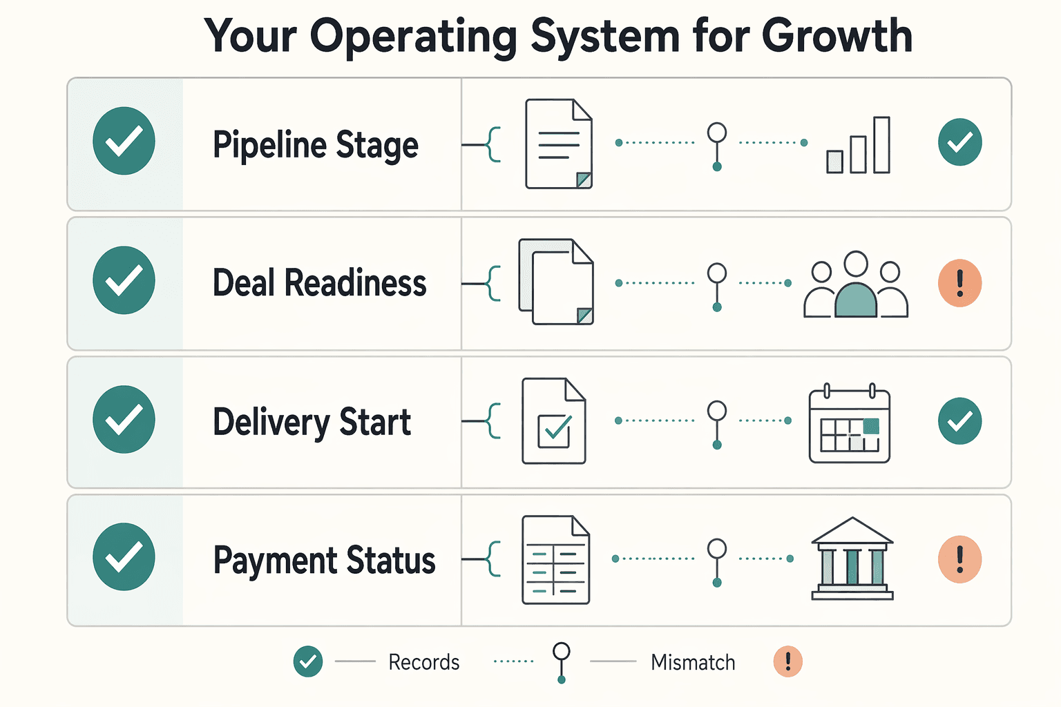 Diagram showing From Outreach to Invoice: Your Operating System for Growth for Best ABM Software for Solo Operators.
