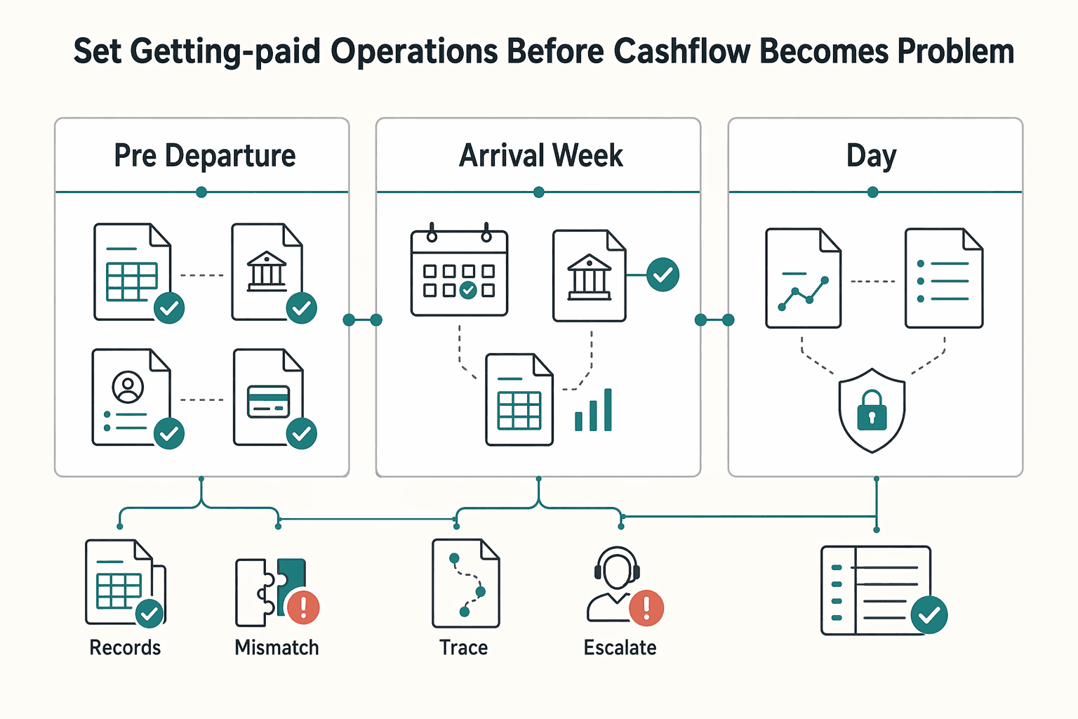Diagram showing Set up getting-paid operations before cashflow becomes a problem for Phuket Digital Nomad Guide for a Low-Drama Move in 2026.
