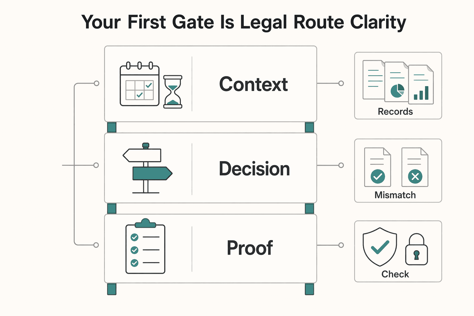 Diagram showing Your first gate is legal route clarity for Penang Digital Nomad Guide for a Smooth 2026 Move.