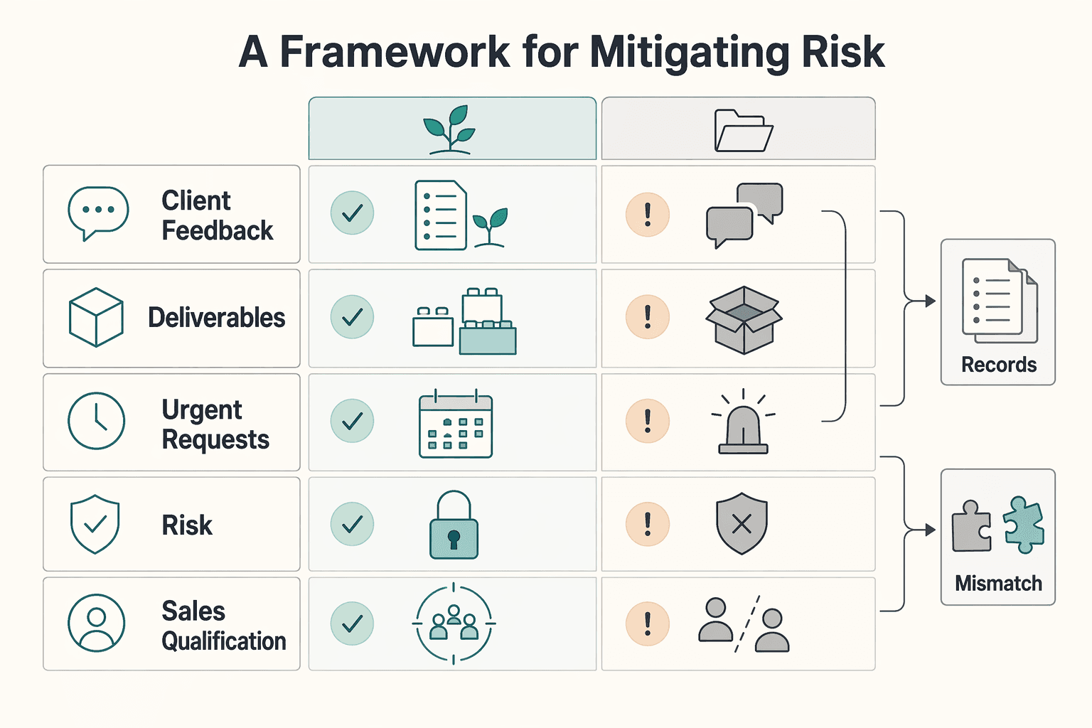 Diagram showing The Digital Garden as a Business Moat: A Framework for Mitigating Risk, Justifying Prem... for Build a Digital Garden That Supports Better Freelance Client Fit.
