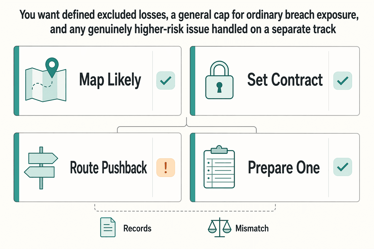 Diagram showing Use a one-sentence opening for Limitation of Liability Clause for Freelance Software Developers.