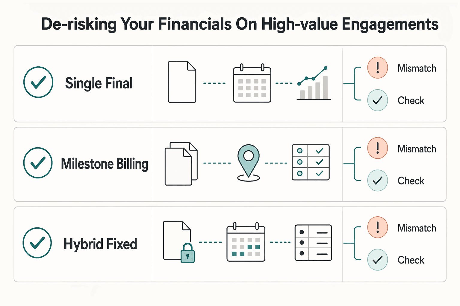 Diagram showing Tier 2: De-Risking Your Financials on High-Value Engagements for Day Rate or Project Rate for Consulting Engagements.
