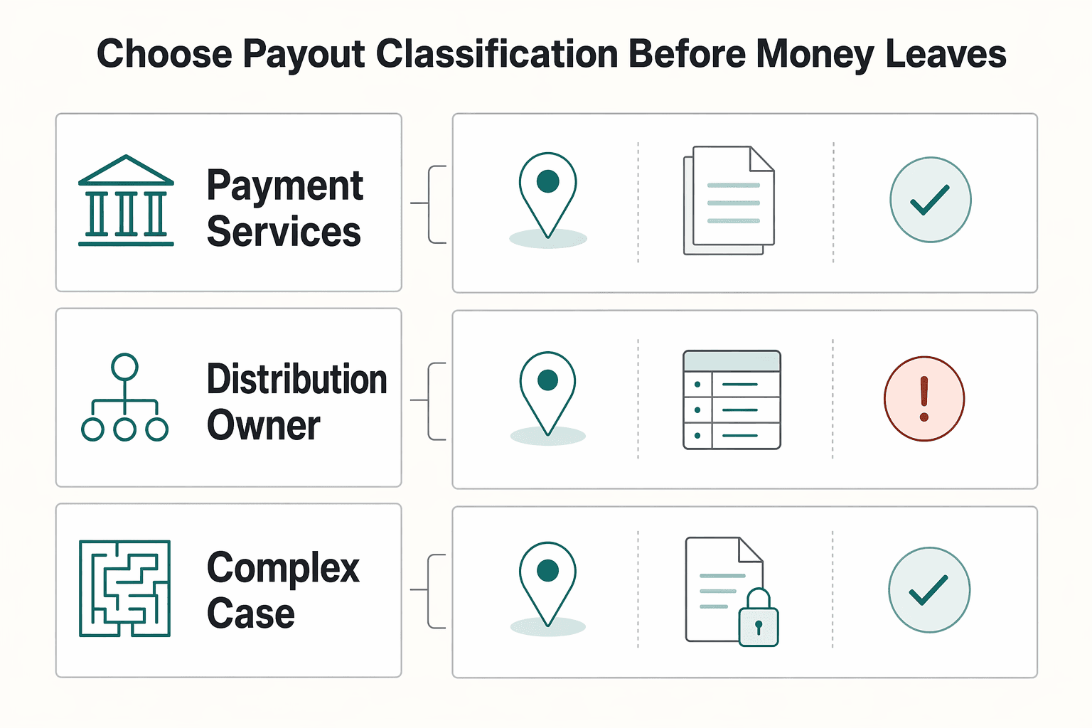 Diagram showing Choose payout classification before money leaves for The Tax-Efficient Repatriation Blueprint for US Expats Returning Home.