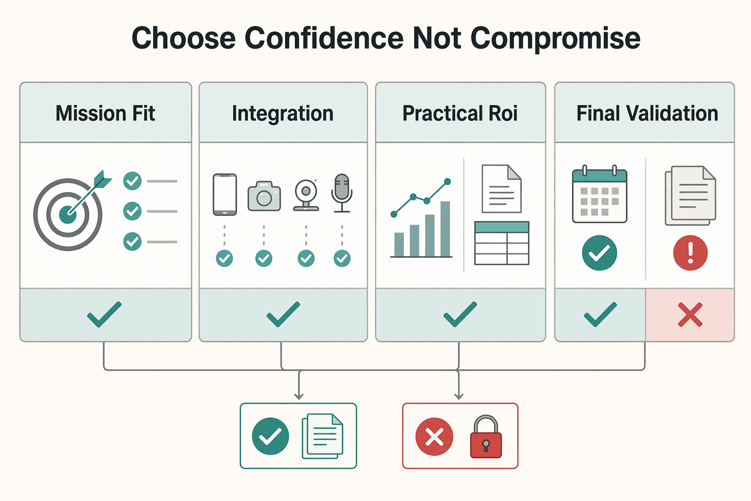 Diagram showing Your Final Decision: Choose Confidence, Not Compromise for Best Teleprompter Apps for Video Recording in 2026.