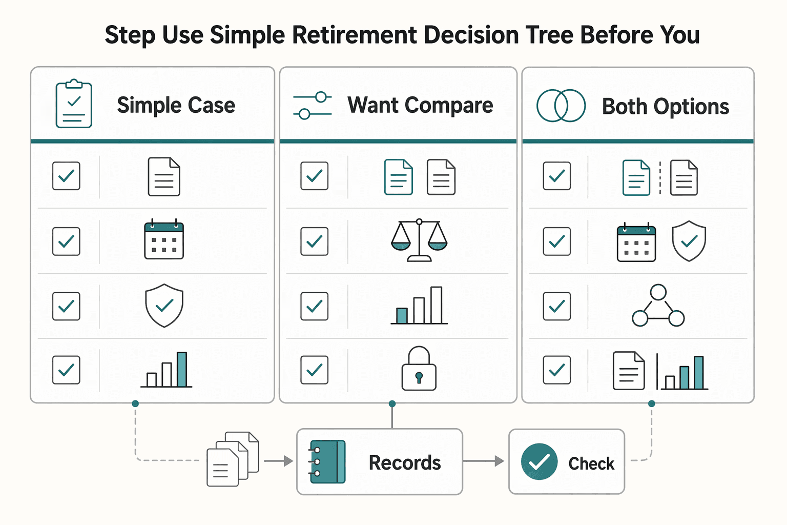 Diagram showing Step 1. Use a simple retirement decision tree before you choose a plan for How to Handle Tax on Patreon and Other Crowdfunding Income.