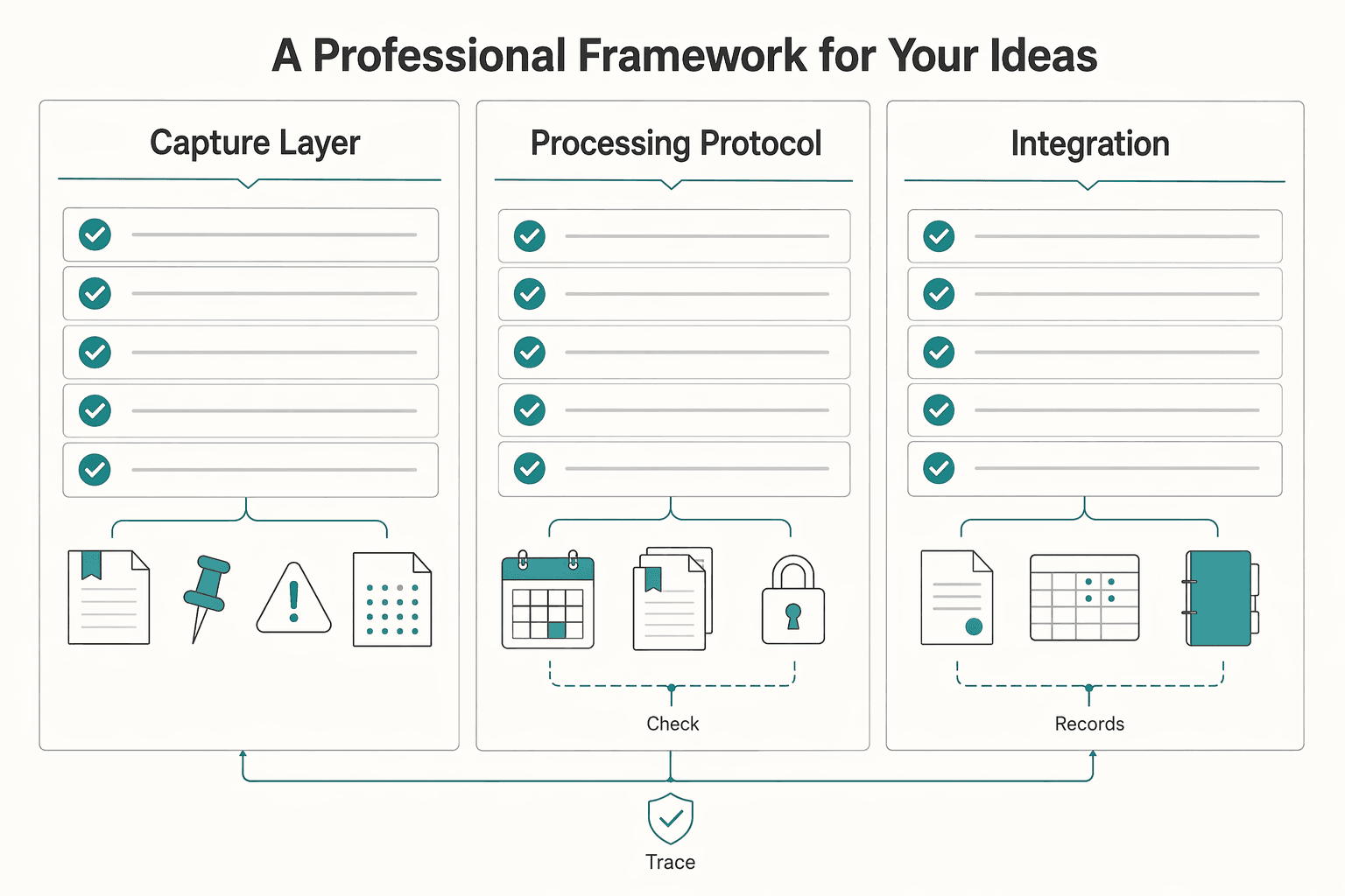 Diagram showing The Analog Capture System: A Professional Framework for Your Ideas for Best Notebooks and Pens for Writers Who Need Reliable Notes.