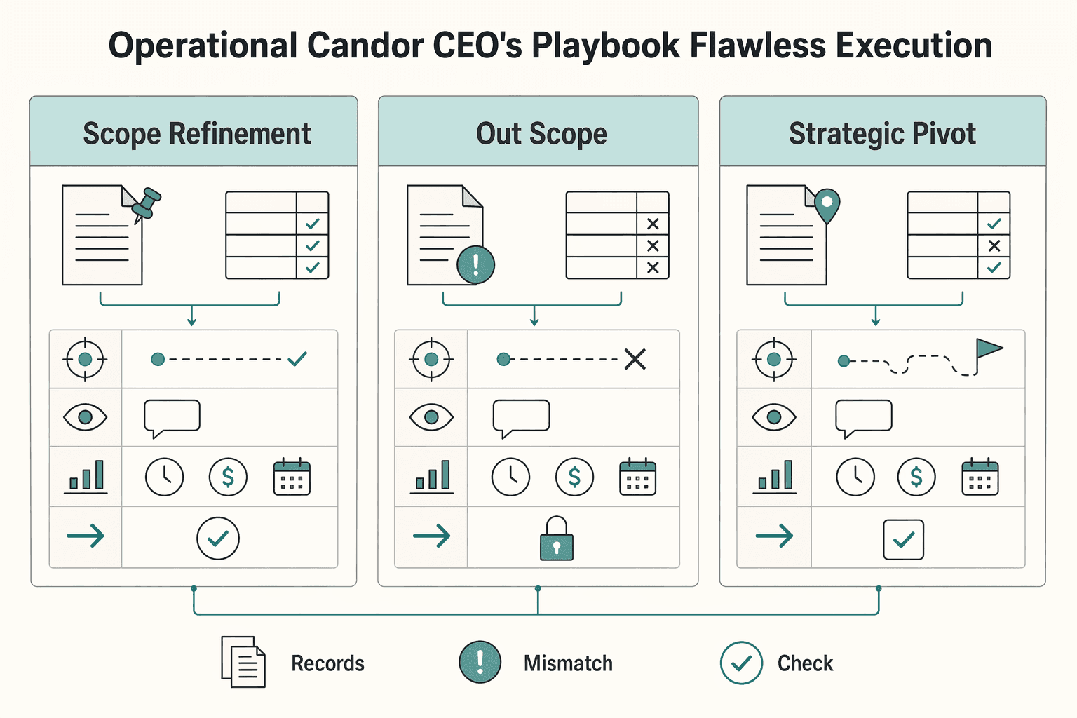 Diagram showing Pillar 2: Operational Candor - The CEO's Playbook for Flawless Execution for Radical Candor for Freelancers: Scope, Feedback, and Payment Conversations.