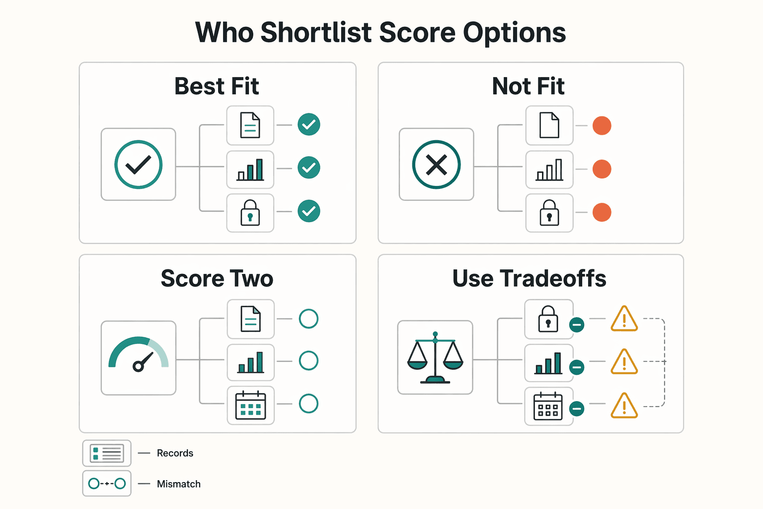 Diagram showing Who this shortlist is for and how to score options for Liveness Detection and Biometric KYC for Platforms.
