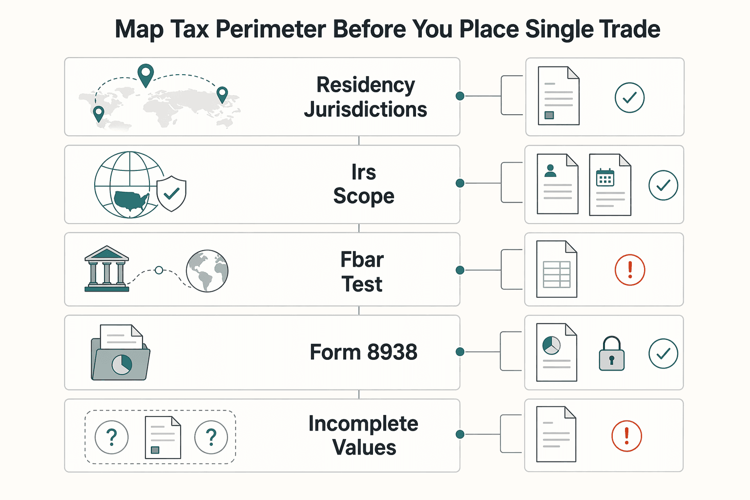 Diagram showing Map your tax perimeter before you place a single trade for Crypto Tax-Loss Harvesting for Globally Mobile Freelancers.
