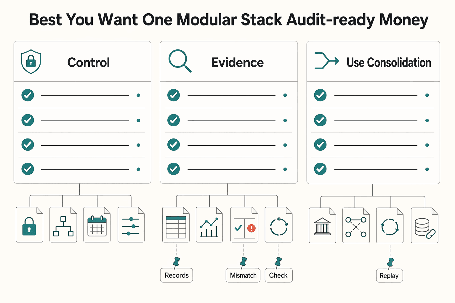 Diagram showing Best if you want one modular stack with audit-ready money operations for SOC 2 for Payment Platforms: What Your Enterprise Clients Will Ask For.
