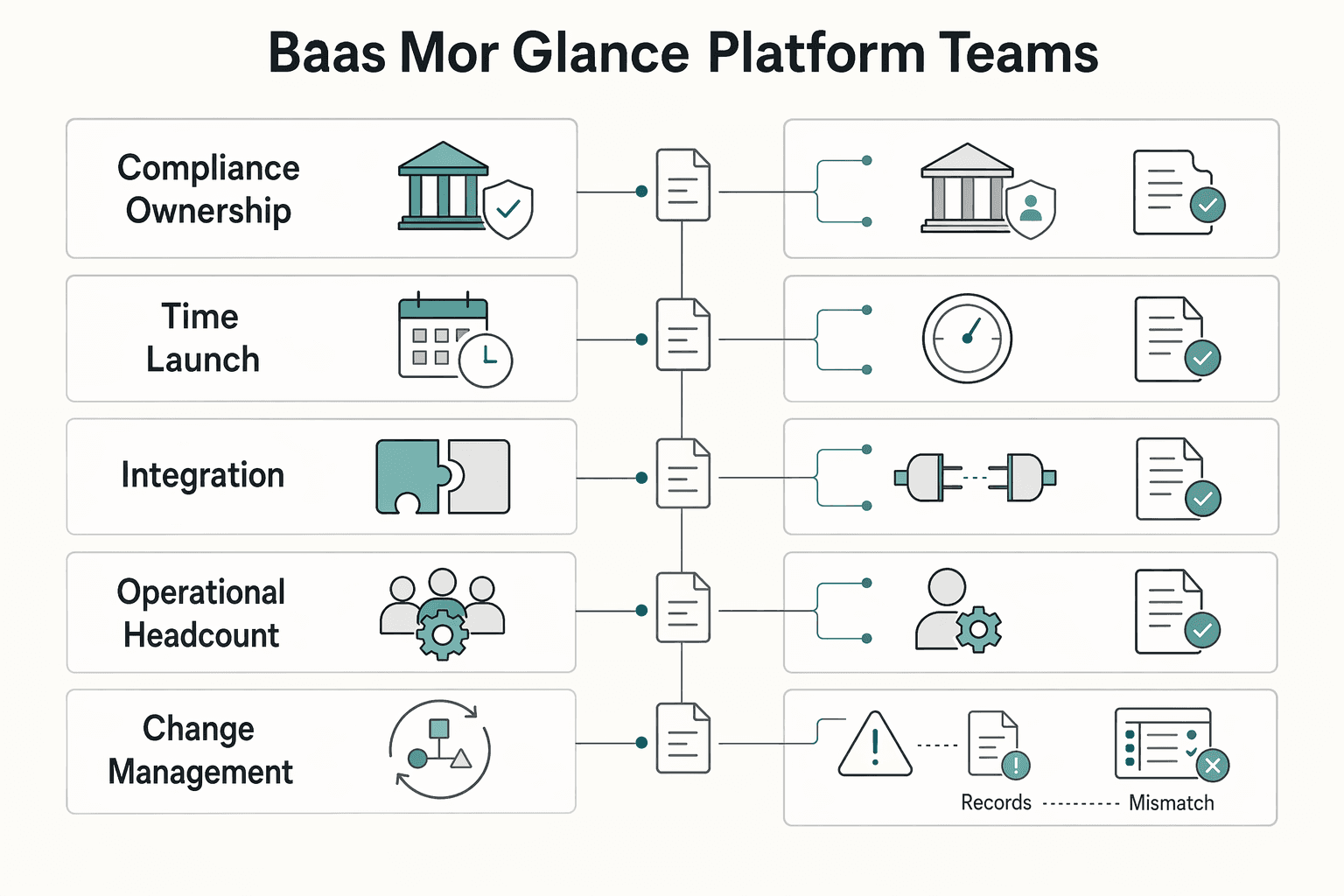 Diagram showing BaaS vs MoR at a glance for platform teams for Banking Partnerships for Fintech Platforms: How to Choose Between BaaS and MoR.
