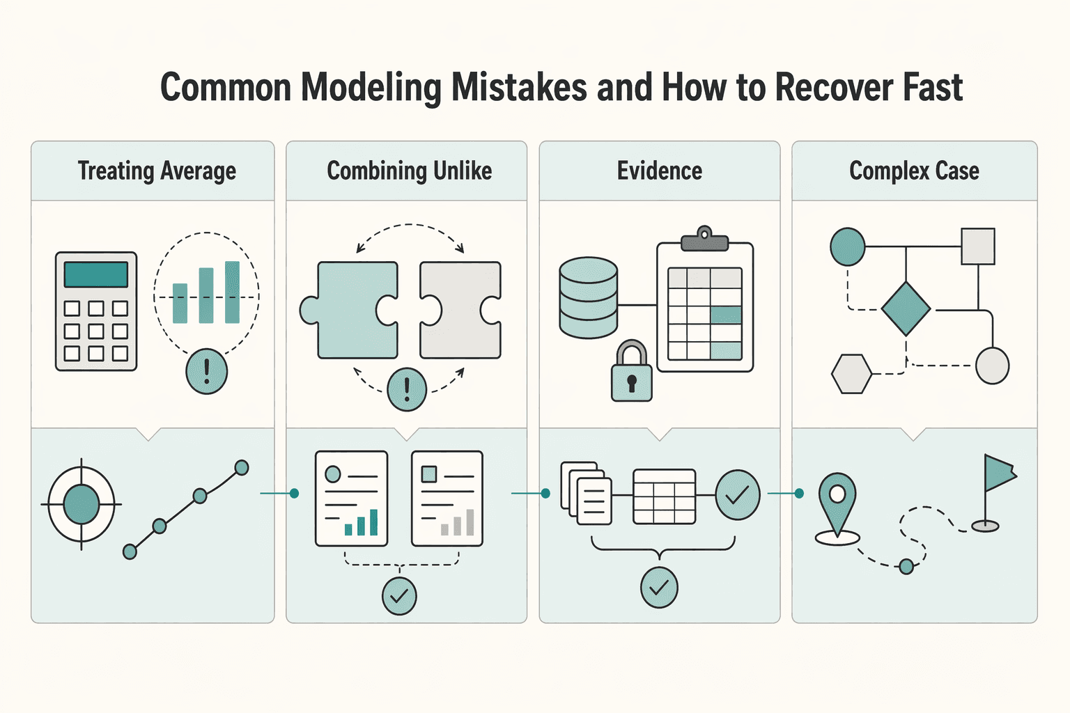 Diagram showing Common Modeling Mistakes and How to Recover Fast for How Streaming Platforms Calculate and Pay Artist Royalties Per Stream.