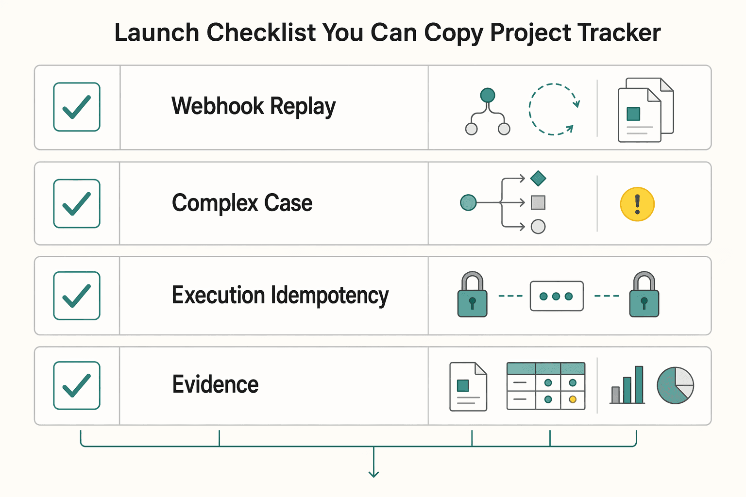 Diagram showing Launch Checklist You Can Copy Into Your Project Tracker for Set Up Direct Deposit for Contractor Payouts Without Ops Debt.