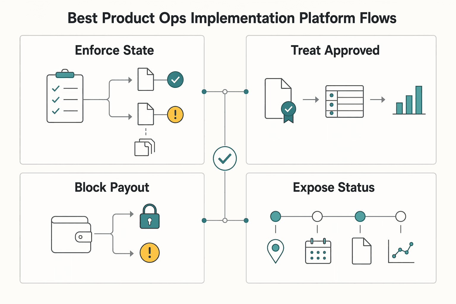 Diagram showing Best for product and ops implementation in platform flows for W-8ECI for Platforms Handling Foreign Contractors With Effectively Connected US Income.