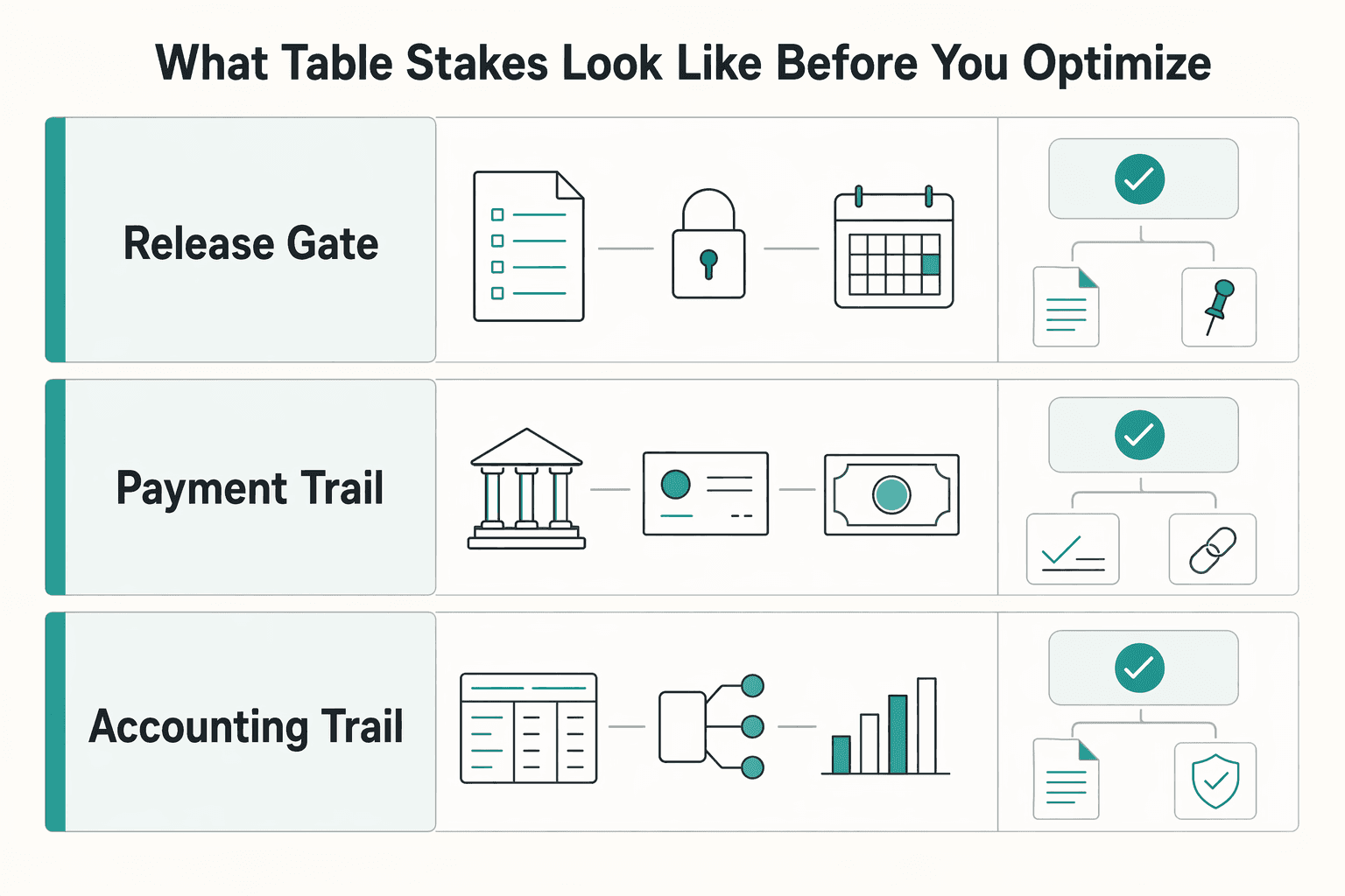 Diagram showing What table stakes look like before you optimize for 5 AP Principles for High-Growth Platforms That Need Control and Speed.