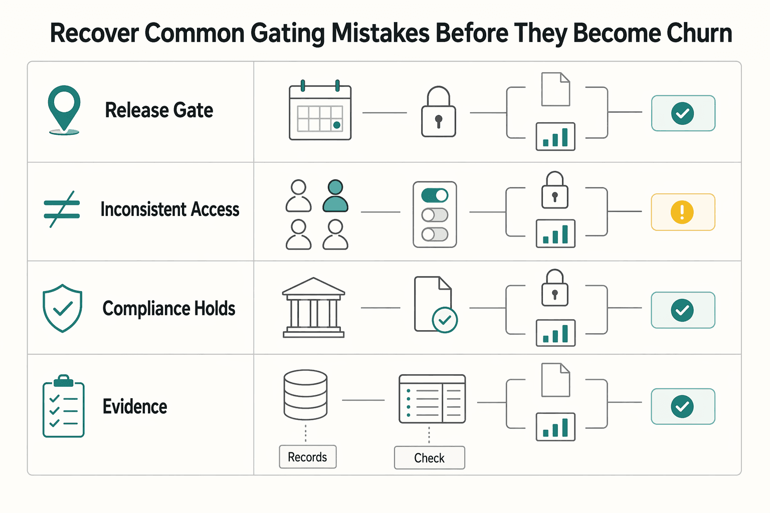 Diagram showing Recover from common gating mistakes before they become churn for Freemium Architecture for Platforms Without Frustrating Power Users.