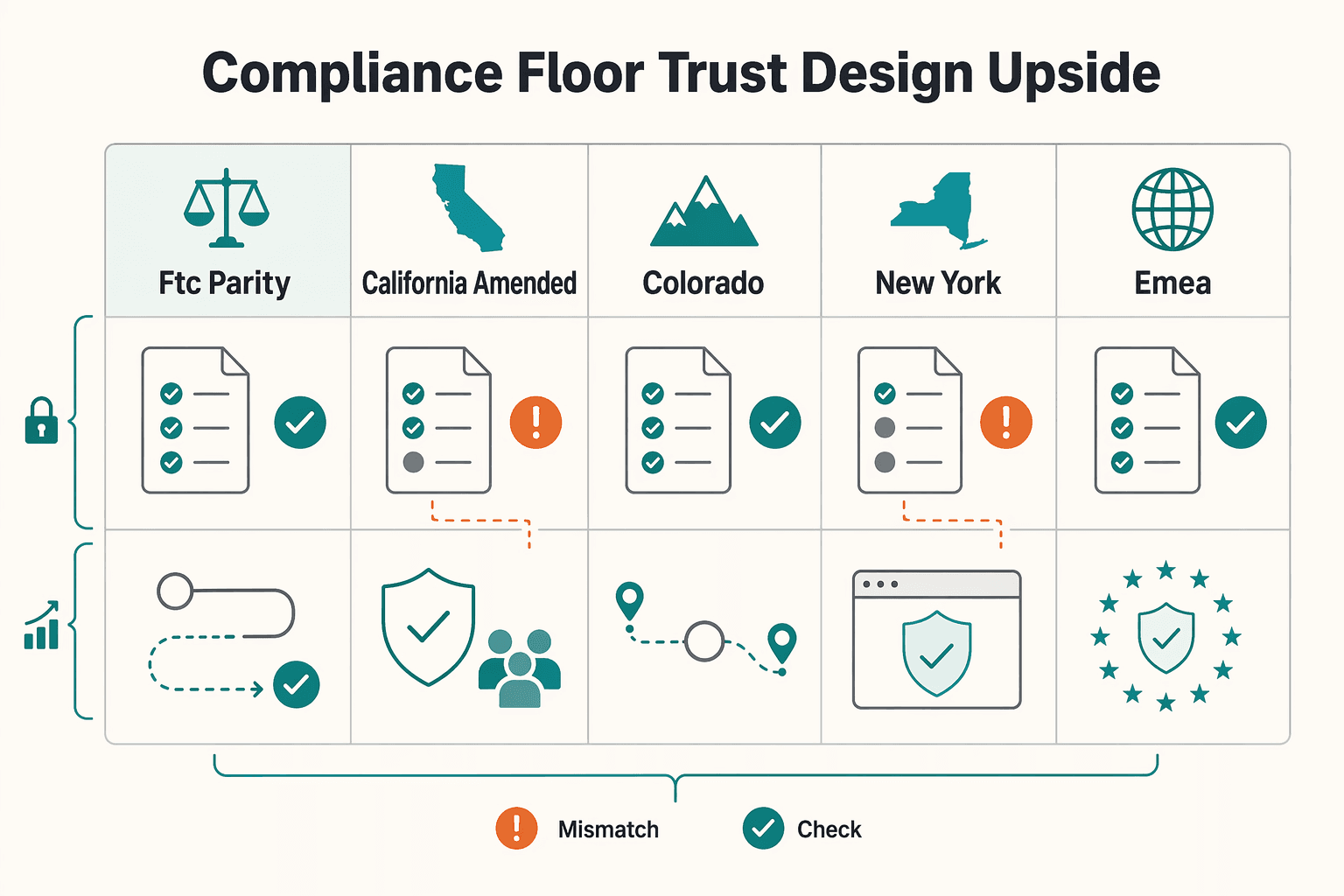 Diagram showing Compliance is the floor and trust design is the upside for Why Easy Cancellation Can Lift LTV in Platform Retention.