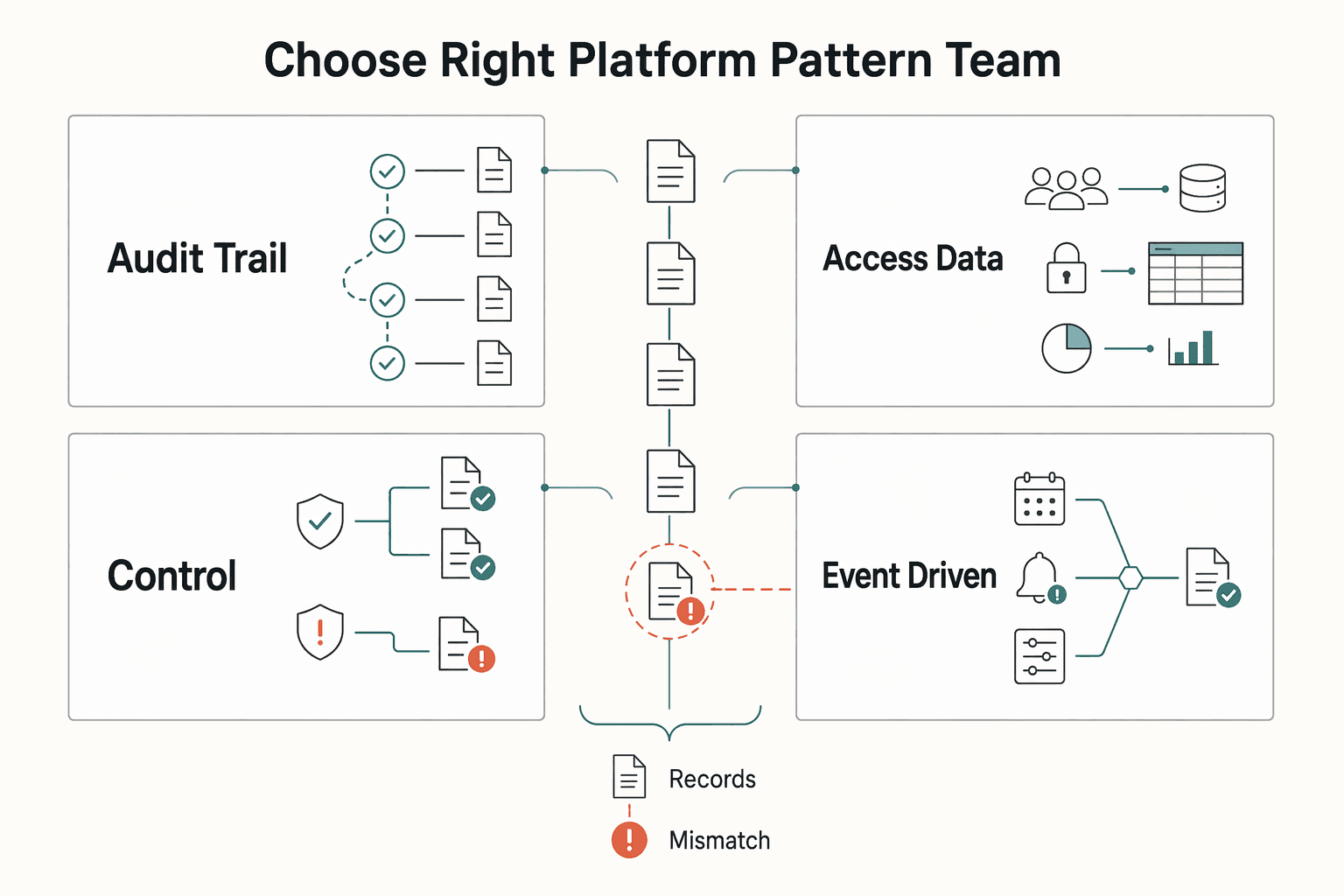 Diagram showing How to choose the right platform pattern for your team for Contractor Offboarding Final Payment Controls for Multi-Market Platforms.