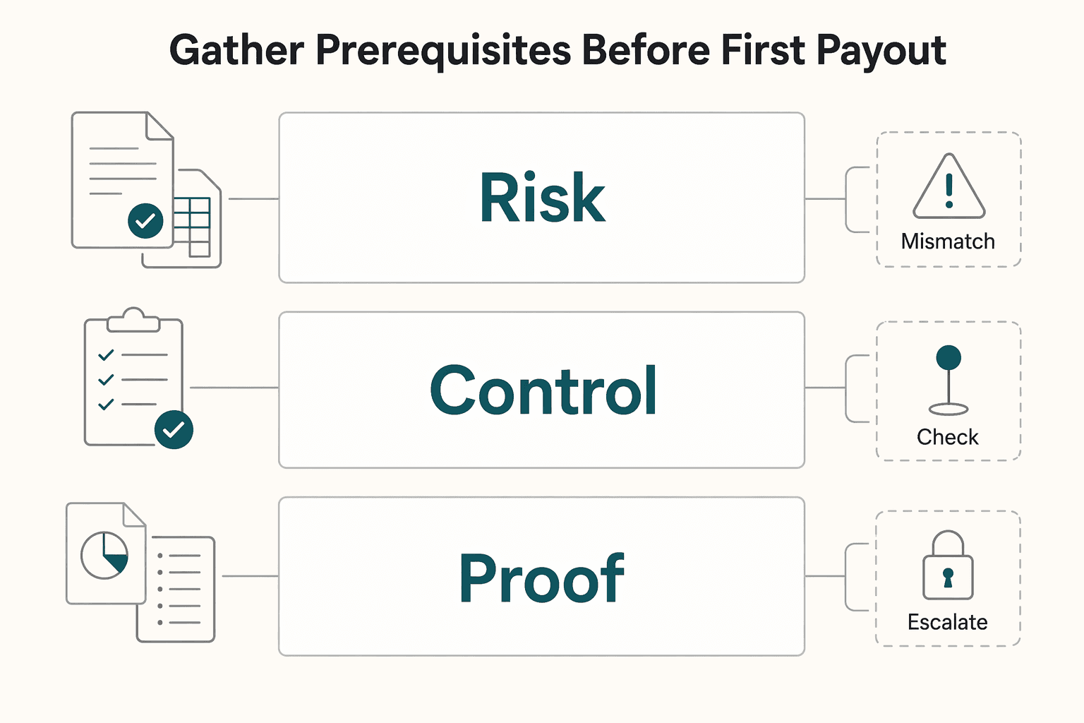Diagram showing Gather prerequisites before first payout for Pay Contractors in Nigeria Under FX Controls and Mobile Money Limits.