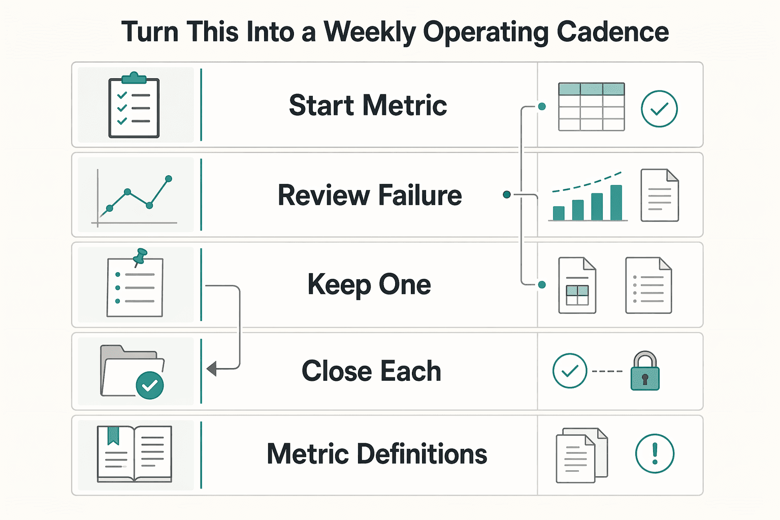Diagram showing Turn this into a weekly operating cadence for Build a Payout Error Rate Dashboard to Reduce Failed Disbursements.