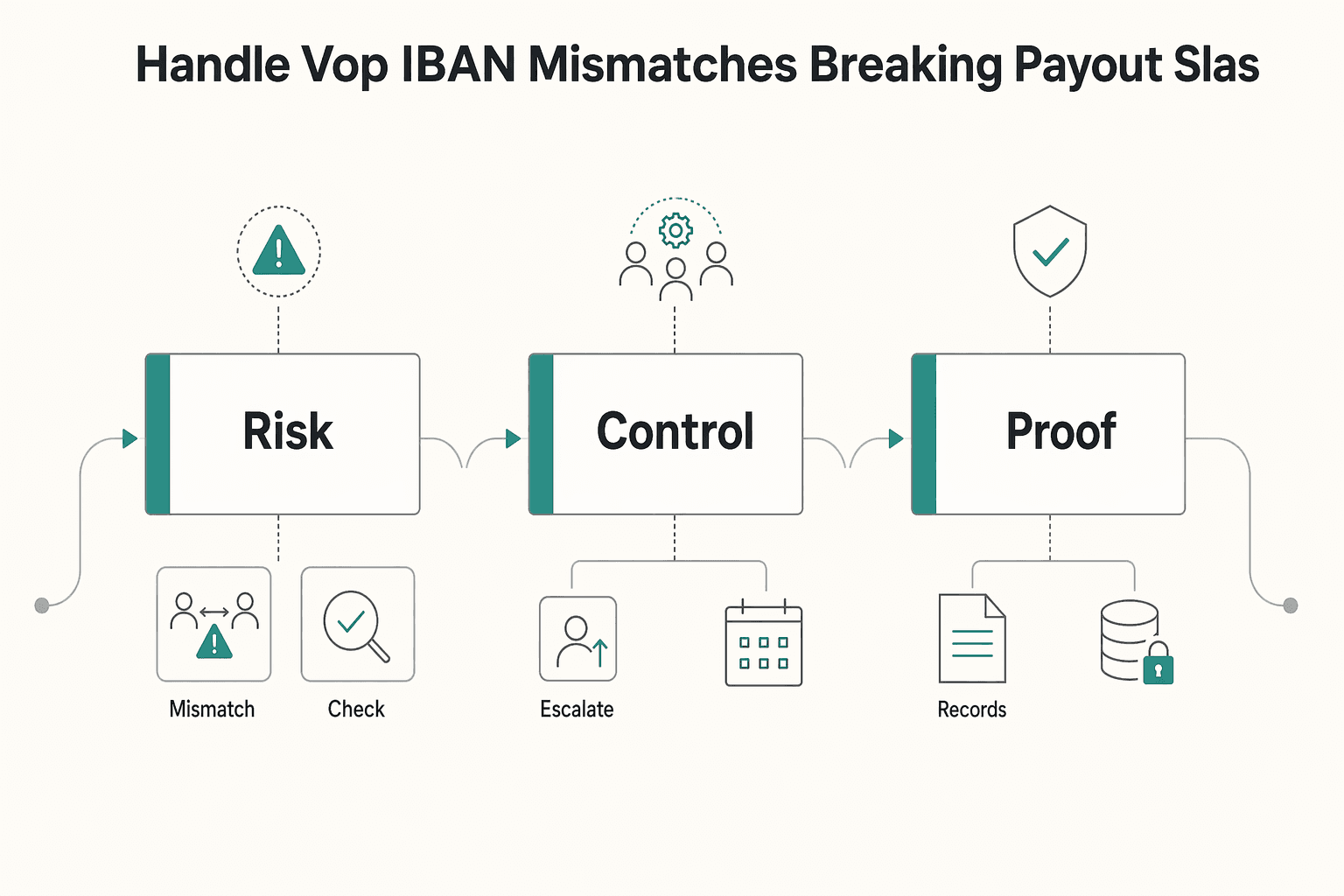Diagram showing Handle VoP and IBAN Mismatches Without Breaking Payout SLAs for What Platforms Must Support Under the EU Instant Payments Regulation.
